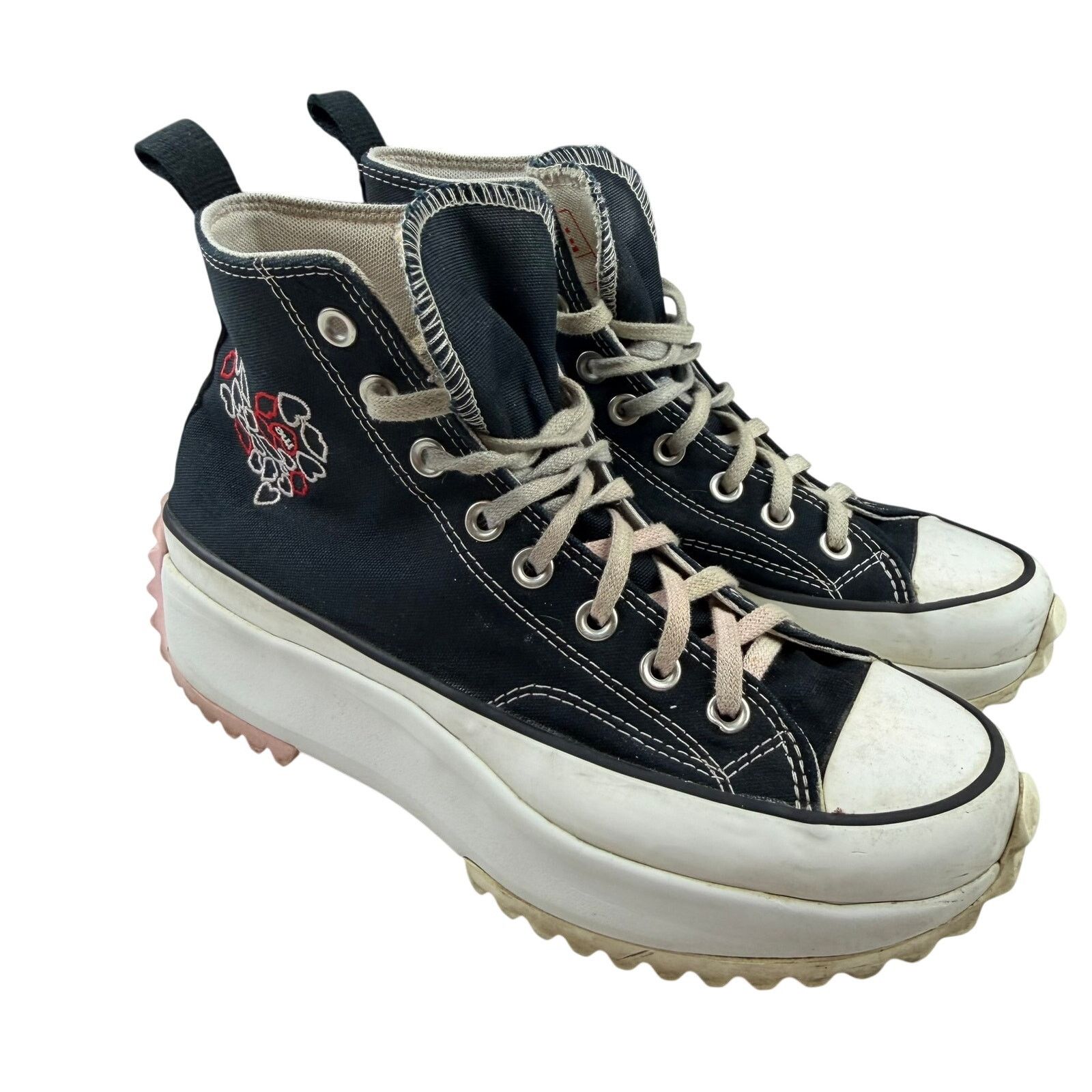 Converse Converse Run Star Hike Hi Black Floral Size 8 M 6.5 W Size US 6.5 / IT 36.5 - 2 Thumbnail