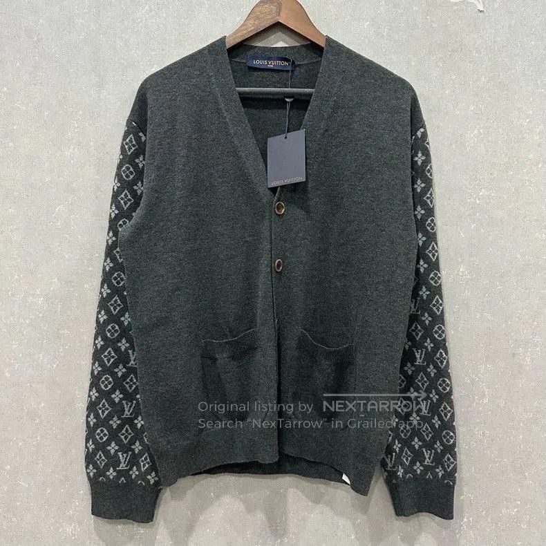 Louis Vuitton Louis Vuitton Gray Monogram Cardigan. Size US M / EU 48-50 / 2 - 3 Thumbnail