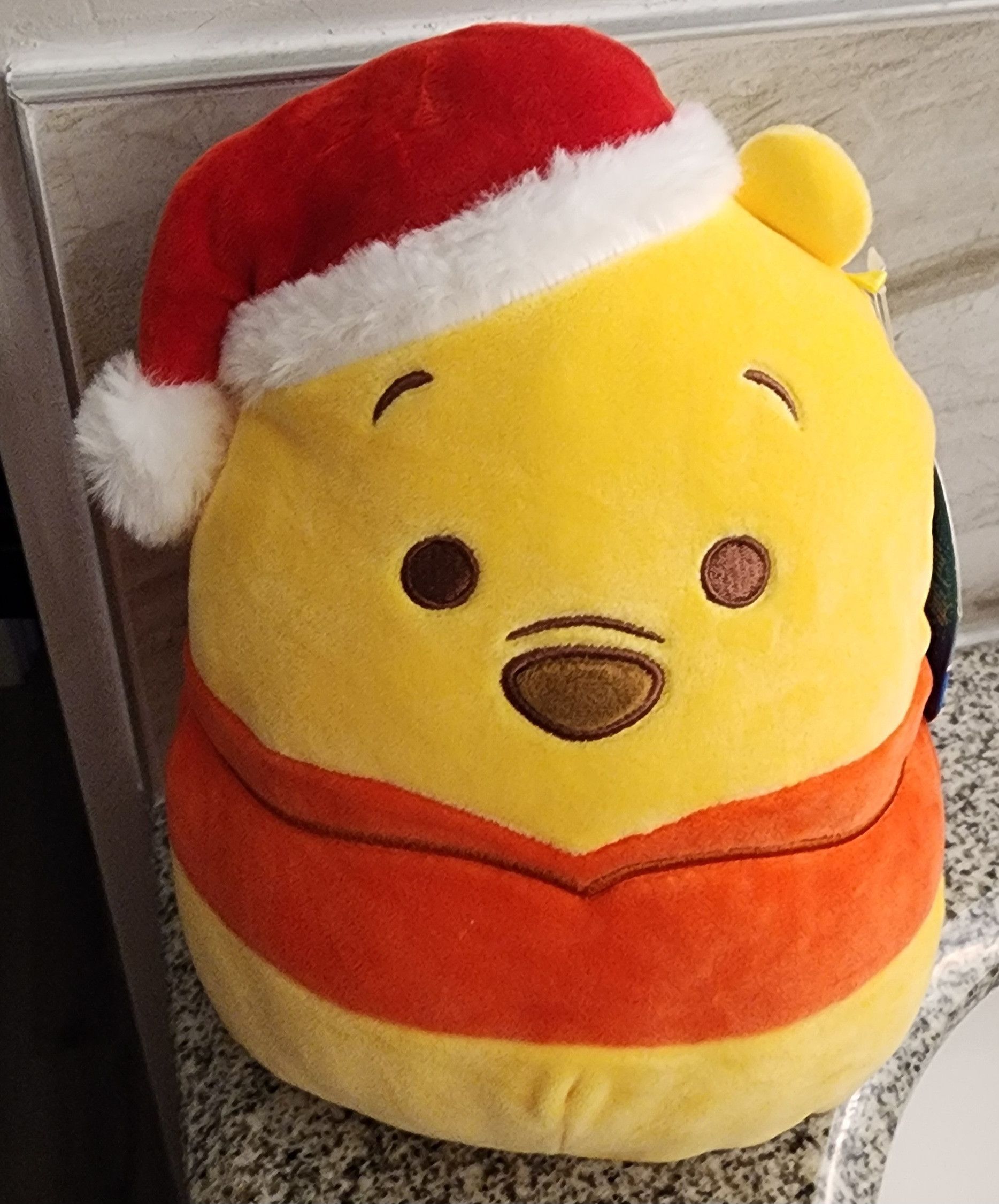 Disney Squishmallows 10" Disney Winnie the Pooh Christmas Kellytoy Size ONE SIZE - 1 Thumbnail