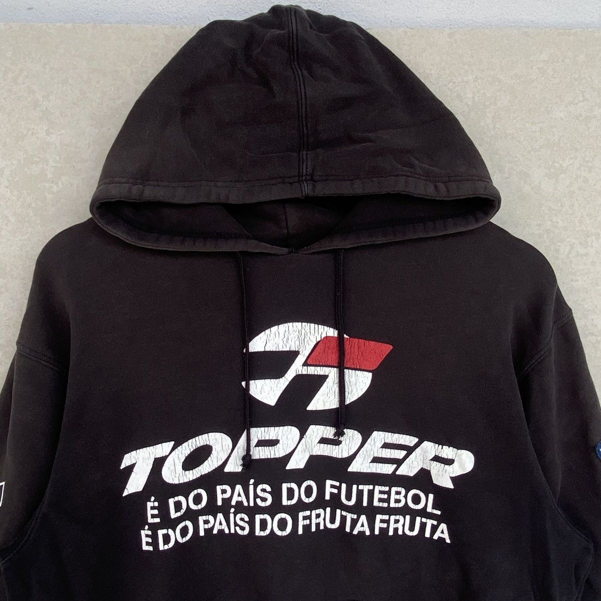 Other Vintage Topper Big Logo Embroidered Hoodie Sweater Black Size US M / EU 48-50 / 2 - 4 Thumbnail
