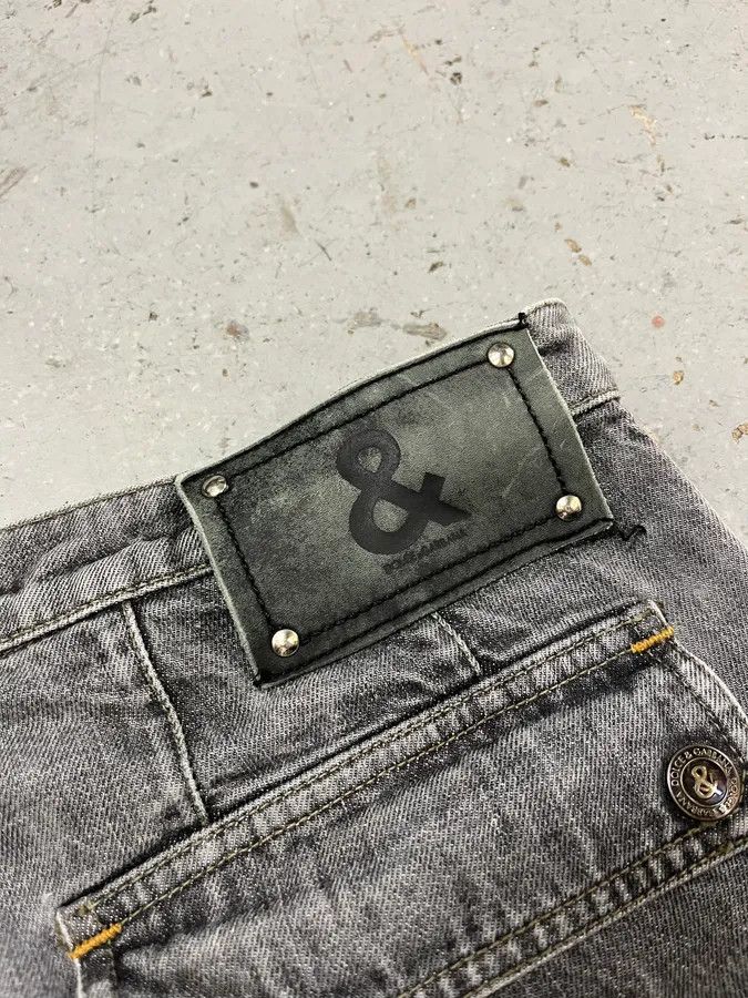 Dolce & Gabbana AW2004 Dolce & Gabbana Grey Cargo Double Knee Denim Jeans Size US 33 - 9 Thumbnail