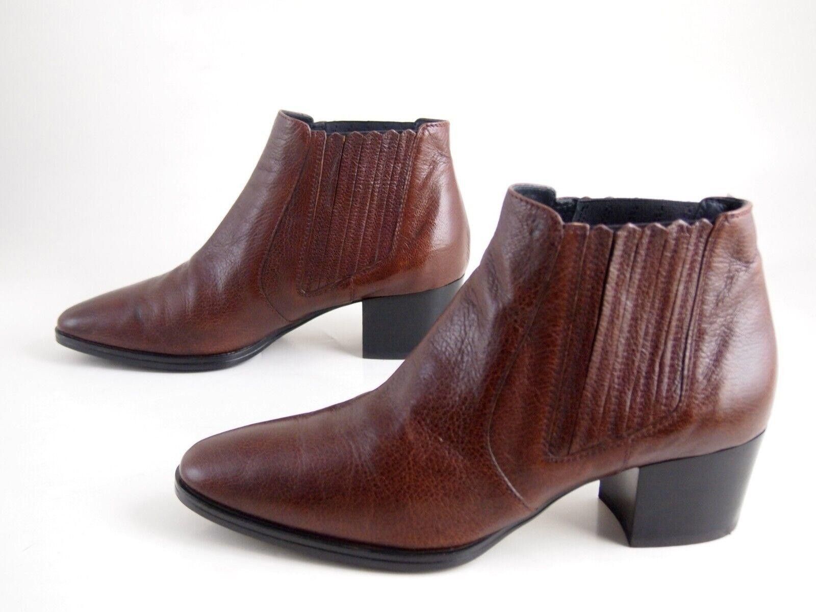 Tod's Tod's Western Boos Brown Burgundy Leather US 8.5 EU 38.5 Size US 8.5 / IT 38.5 - 2 Thumbnail
