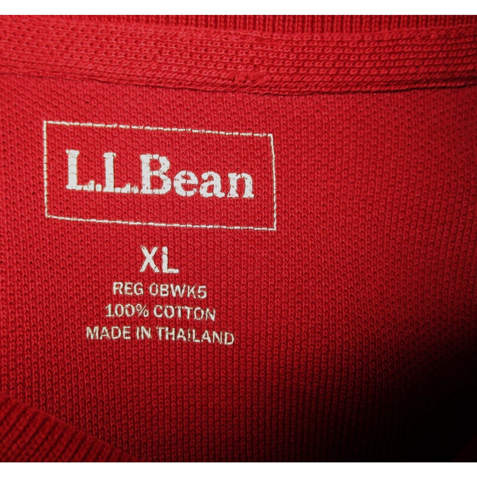 Vintage L.L. BEAN Polo Shirt Burgundy Short Sleeve XL Men’s Classic 100% Cotton V-Neck Button Shirt Polo Shirt Casual Golf Size US XL / EU 56 / 4 - 6 Thumbnail