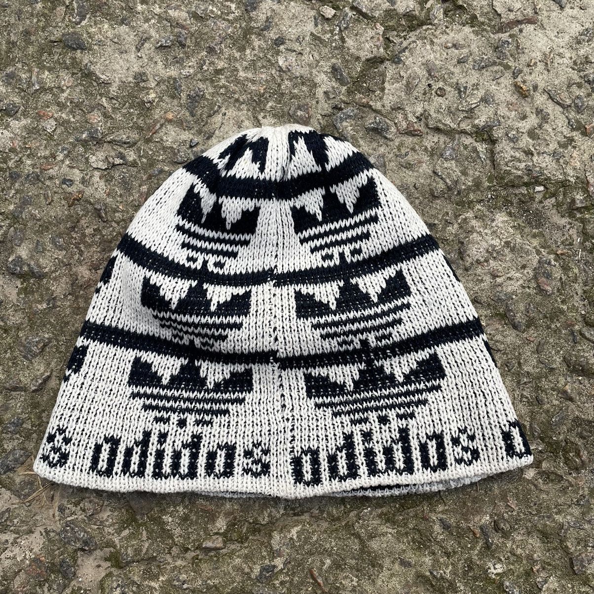 Adidas Vintage Adidas Knit Hat Overprint 90s Y2K Style USA Size ONE SIZE - 5 Thumbnail