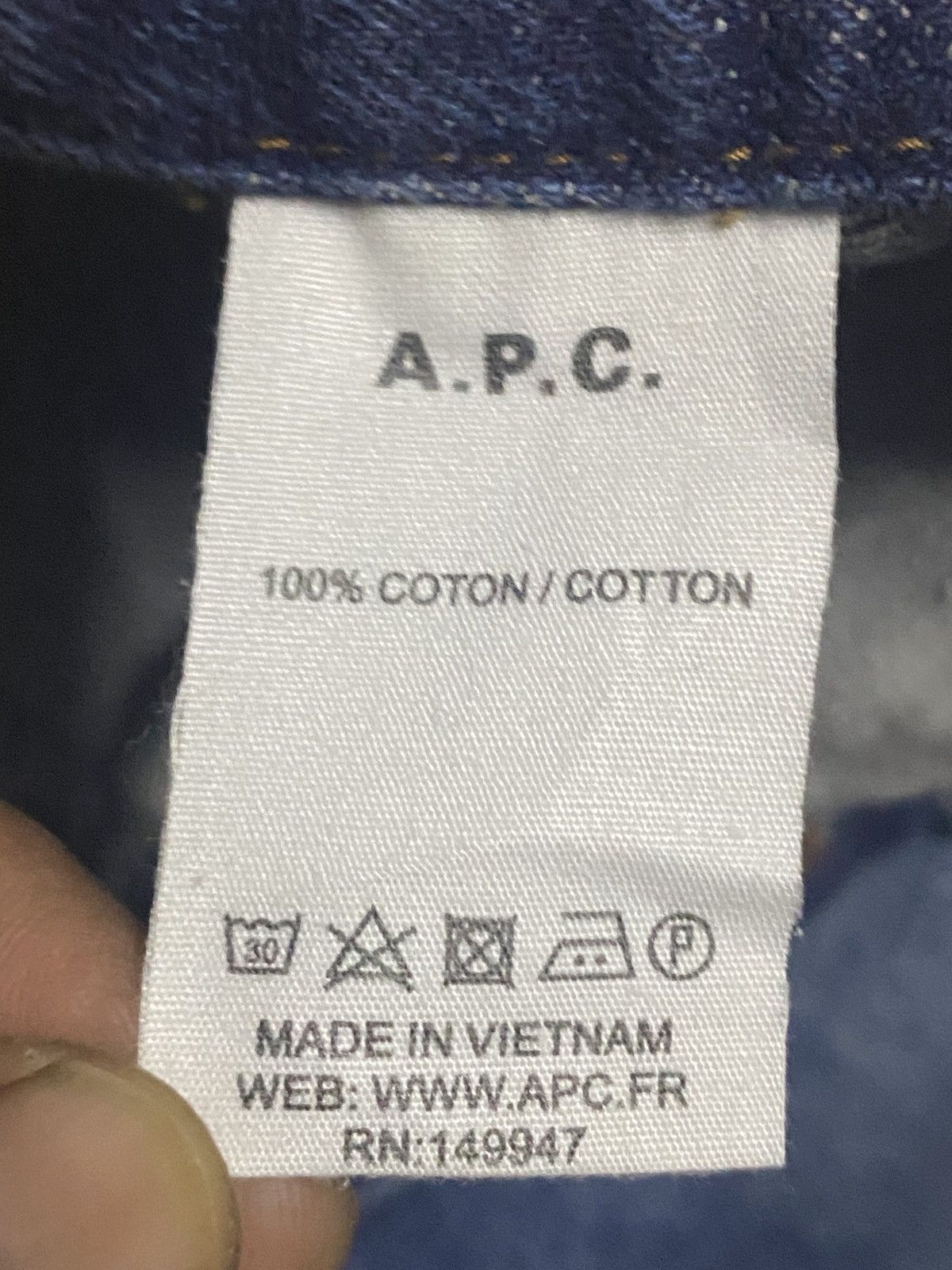 A.P.C. Vintage Apc Petit New Standard Blue Distressed Skinny Jeans Size US 30 / EU 46 - 16 Thumbnail
