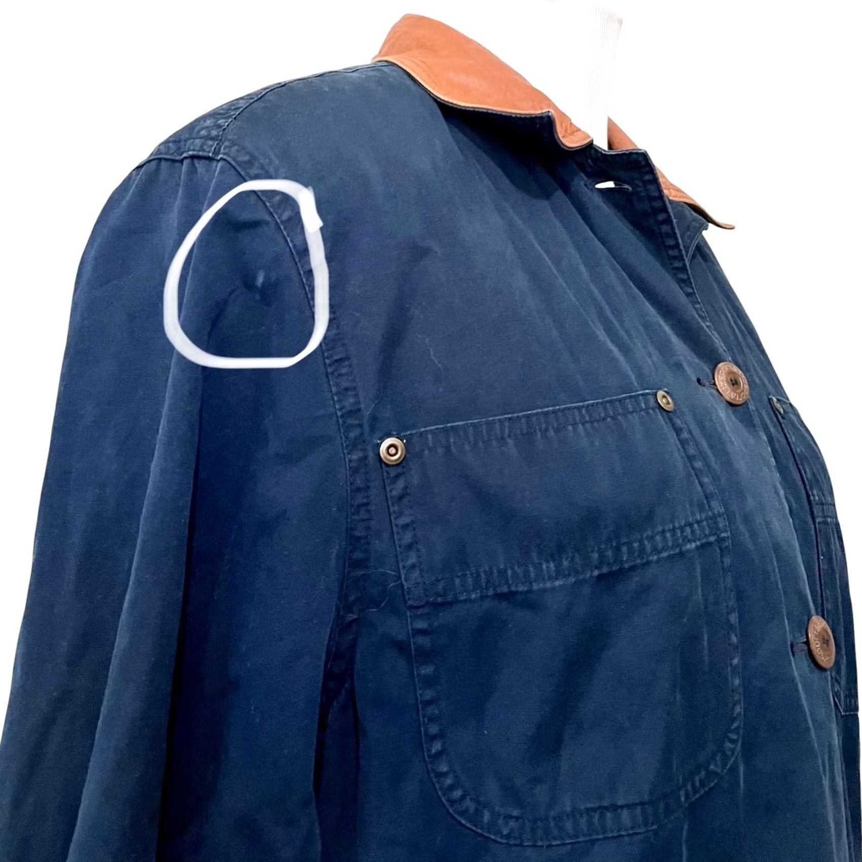 Vintage VINTAGE Lizsport Barn Chore Field Jacket Women's Petite S Navy Tan Cuffs Button Size S / US 4 / IT 40 - 5 Thumbnail