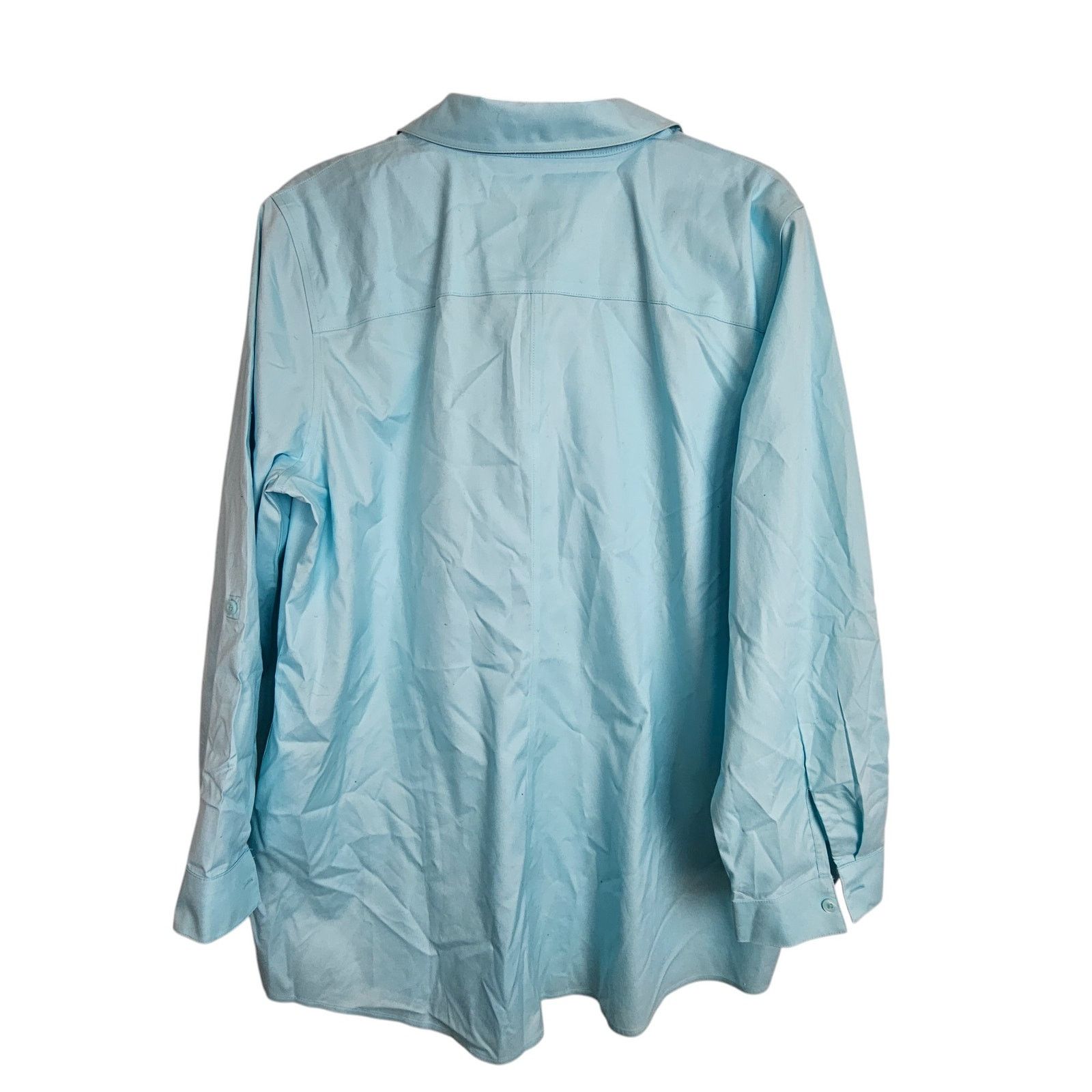 Chicos Chicos Women Lenae Effortless Cotton Shirt XL Coastal Gandma Size XL / US 12-14 / IT 48-50 - 9 Thumbnail
