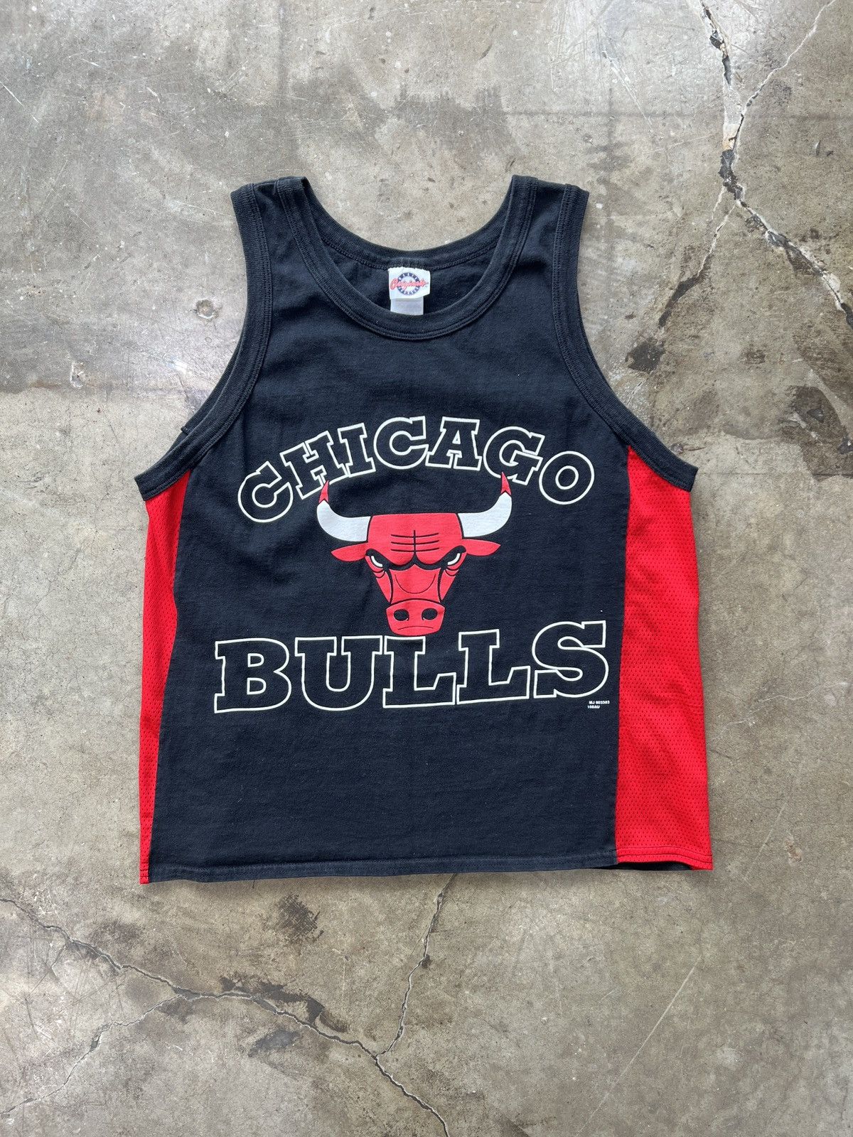 NBA × Vintage Vintage Chicago Bulls Mesh Muscle Tank Top Medium Size US M / EU 48-50 / 2 - 2 Thumbnail