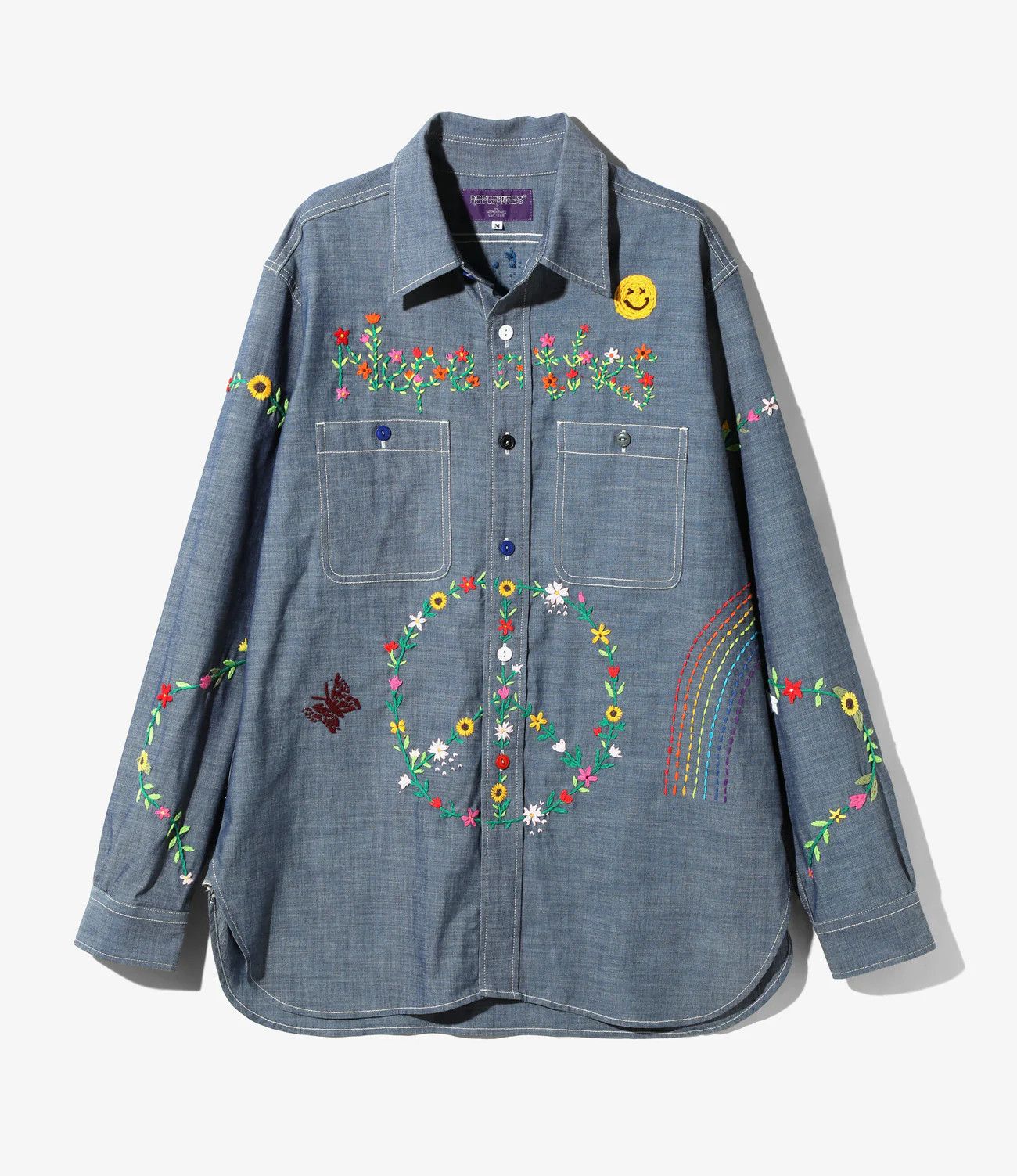 Needles NEPENTHES X OTAKARA NYC - Work Shirt - Chambray NEEDLES Size US M / EU 48-50 / 2 - 2 Thumbnail