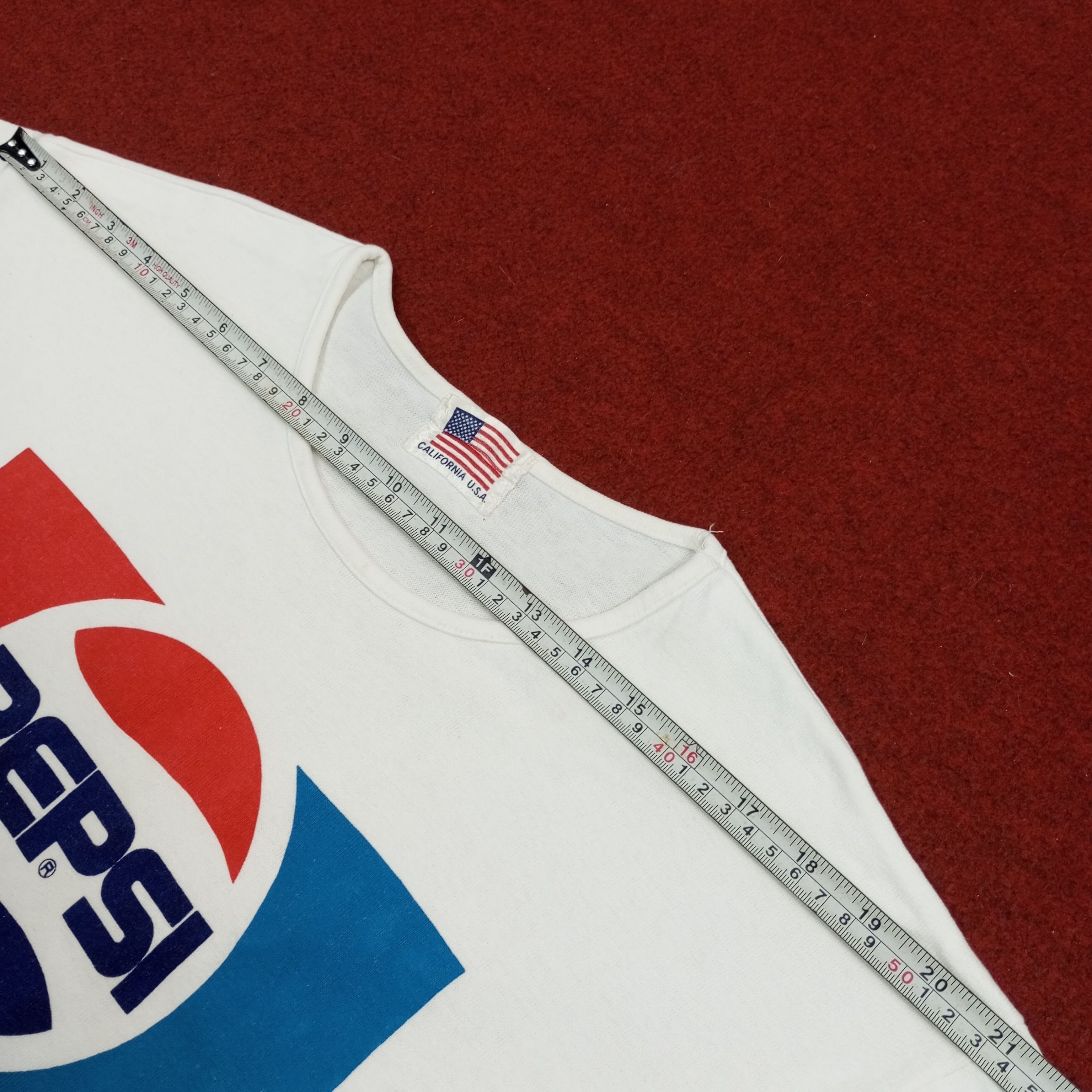 Pepsi × Vintage Pepsi Logo Brand Promo Style Tshirt Size US M / EU 48-50 / 2 - 12 Thumbnail