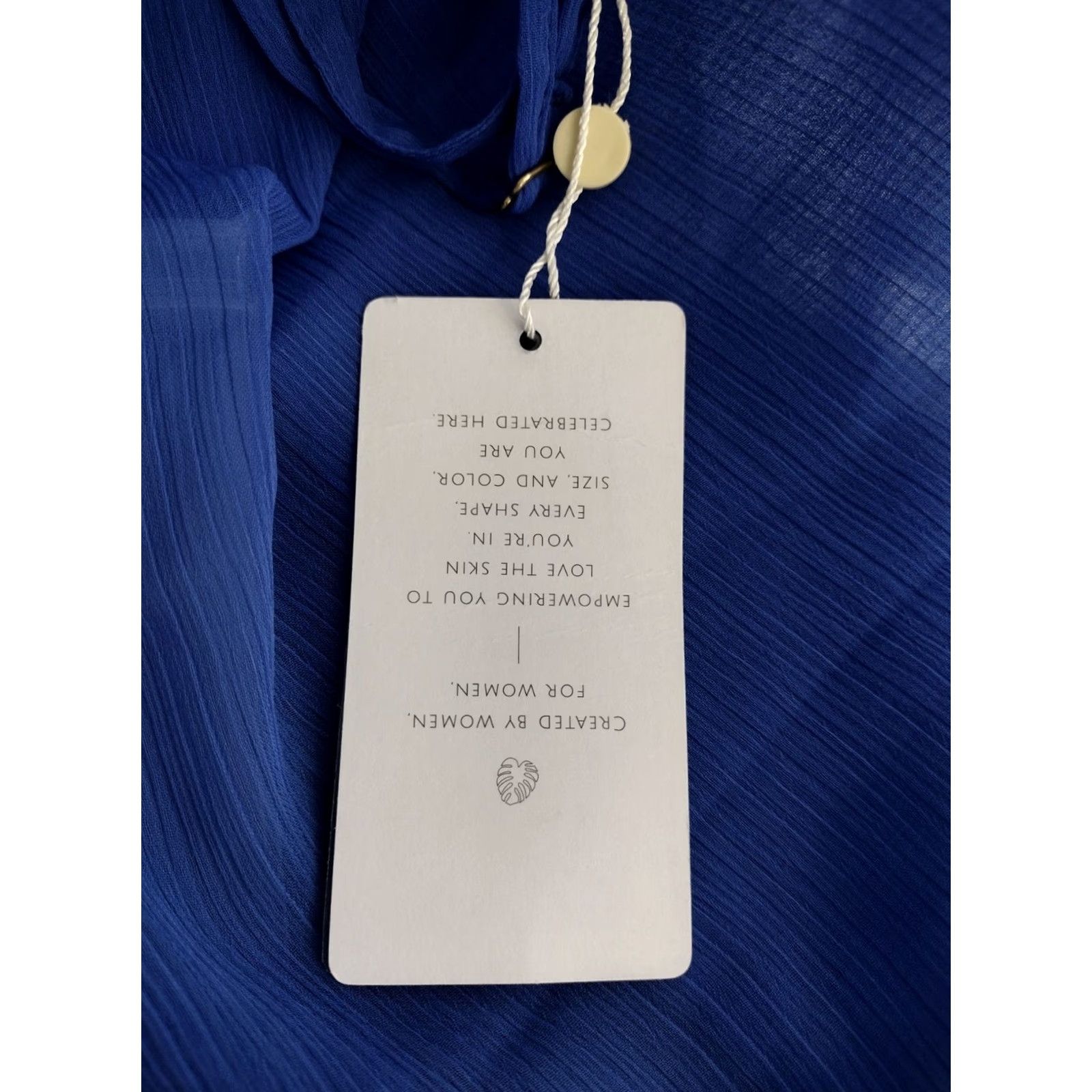 Swims Toluca Swim Women's Mini Dress Shirt Sleeveless Blue L Cowl Neck Sheer Knee Length Casual Beach Pattern Solid Size L / US 10 / IT 46 - 5 Thumbnail