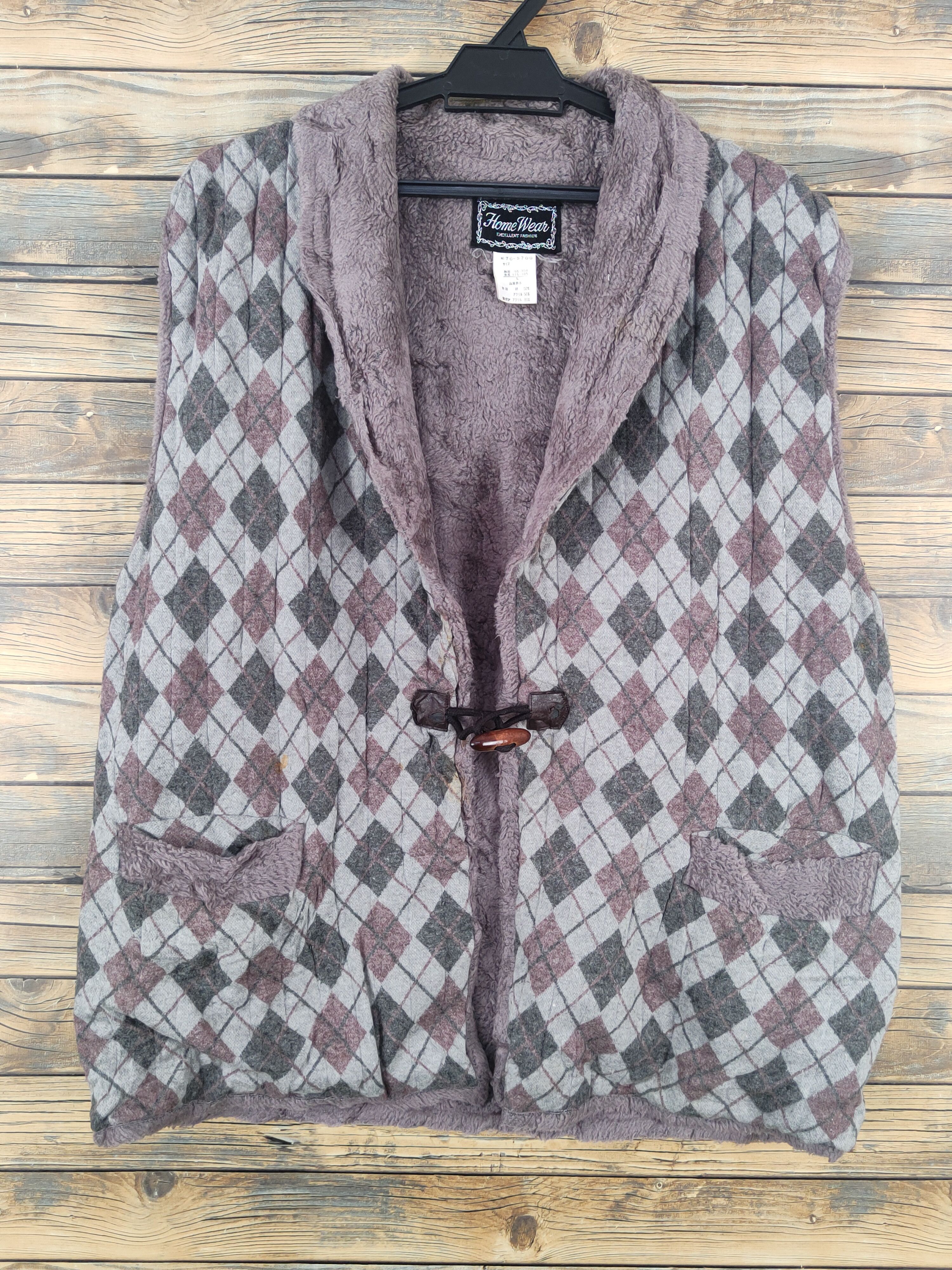 Japanese Brand × Vintage Vintage Japanese Brand Purple Gray Fur Mohair Vests Size US L / EU 52-54 / 3 - 1 Thumbnail