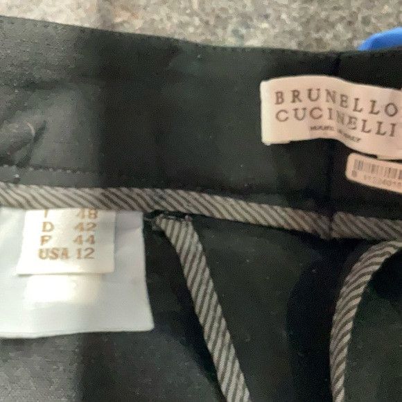 Brunello Cucinelli Brunello Cucinelli Black Women's Pants Size 32" / US 10 / IT 46 - 3 Thumbnail
