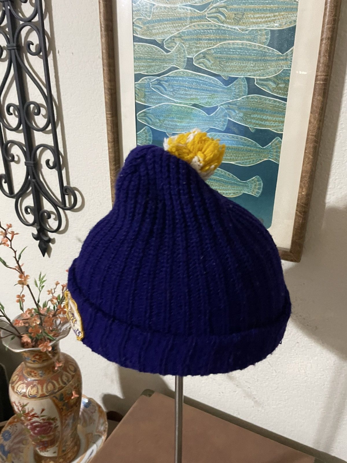 NFL × Vintage Minnesota Vikings Beanie w/ Pom Pom Size ONE SIZE - 5 Thumbnail