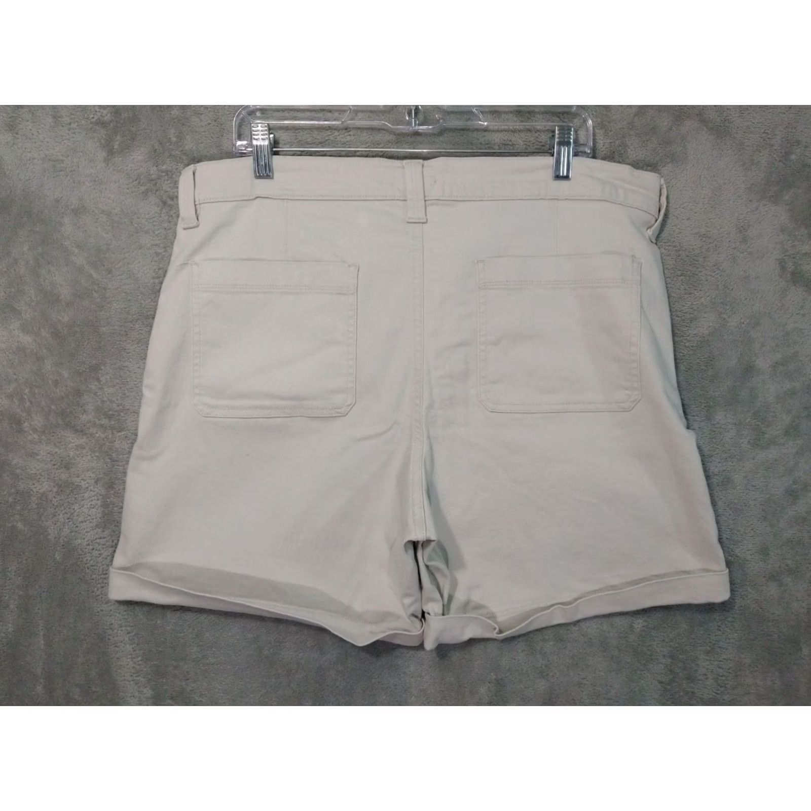 NYDJ NYDJ Shorts Womens 16 White Denim Avery Jean Lift Tuck Stretch High Rise Bermuda Casual Solid Cotton Jeans Shorts Womens 16 White NYDJ Size 38" / US 16 / IT 52 - 2 Thumbnail