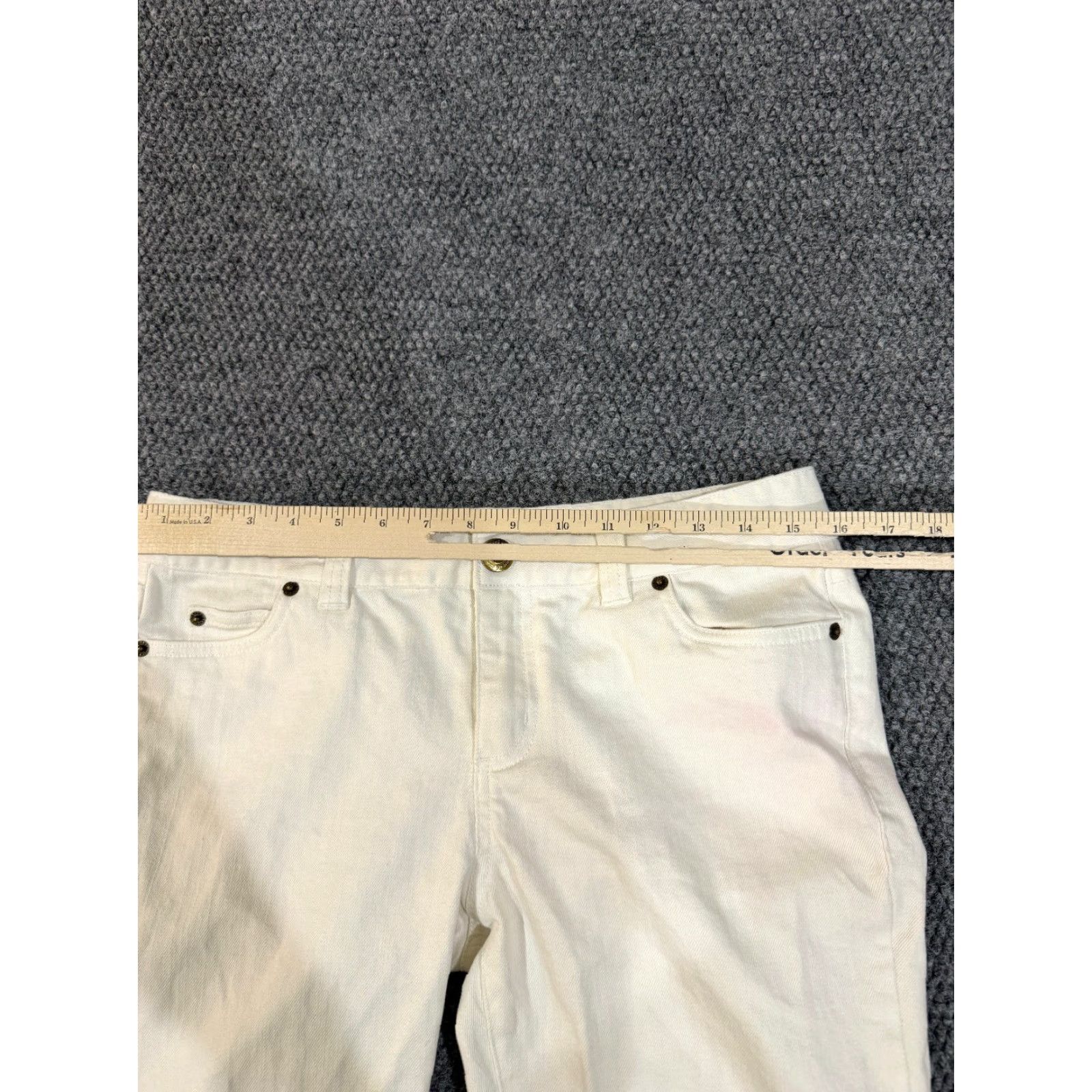 Vineyard Vines Vineyard Vines Jeans Womens 8 White Straight Leg Casual Stretch Preppy Jeans White 8 Womens Mens? Size 30" / US 8 / IT 44 - 6 Thumbnail