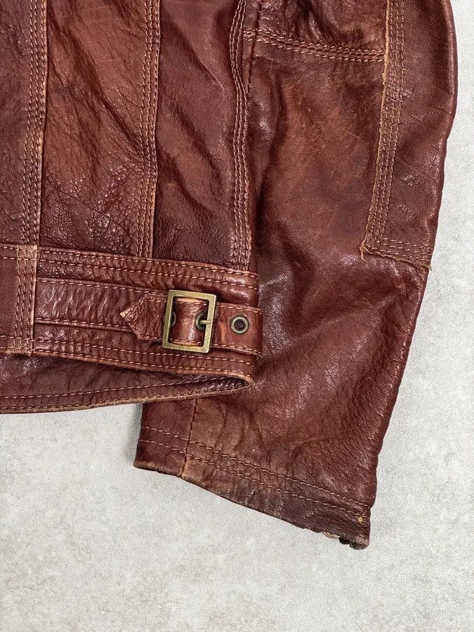 Dolce & Gabbana 2000s Dolce & Gabbana Bordeaux Leather Premium Jacket Size US M / EU 48-50 / 2 - 9 Thumbnail