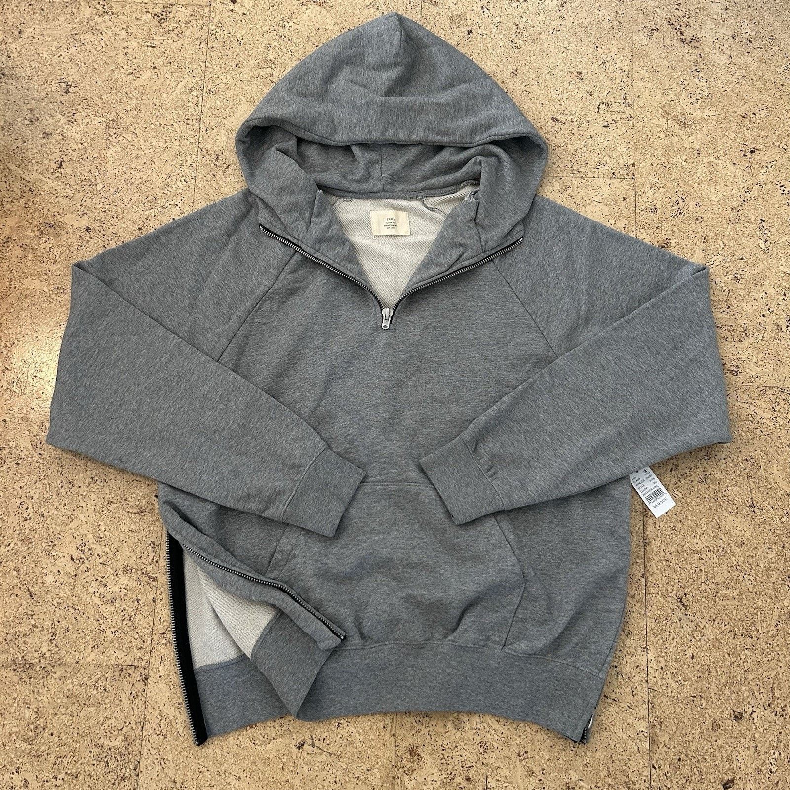 Fear of God NEW Collection Two 2016-2017 Quarter Zip Raglan Hoodie Size US M / EU 48-50 / 2 - 1 Thumbnail