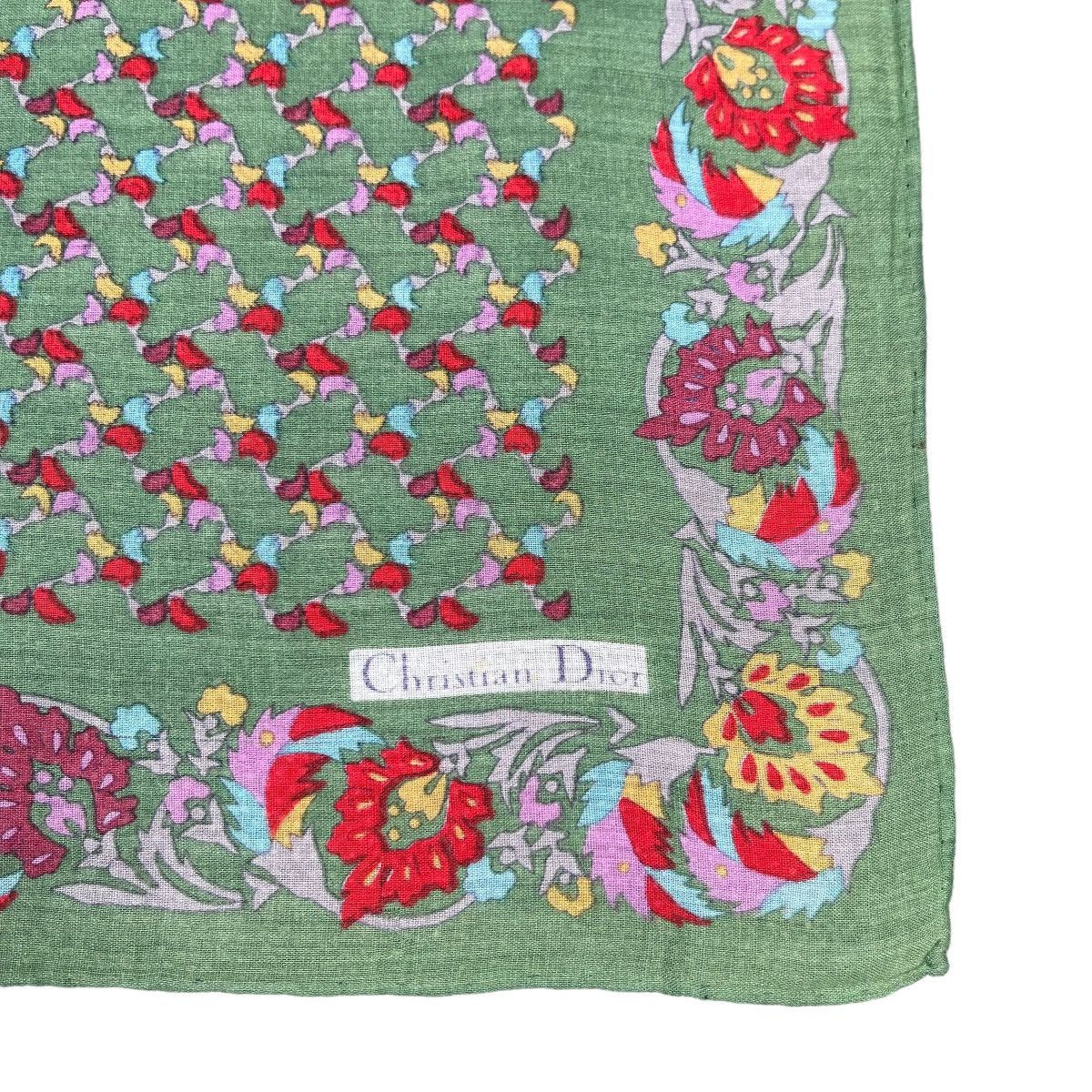 Christian Dior Monsieur × Vintage Christian Dior Floral Abstract Pattern Vintage 1980s Scarf Size ONE SIZE - 5 Thumbnail