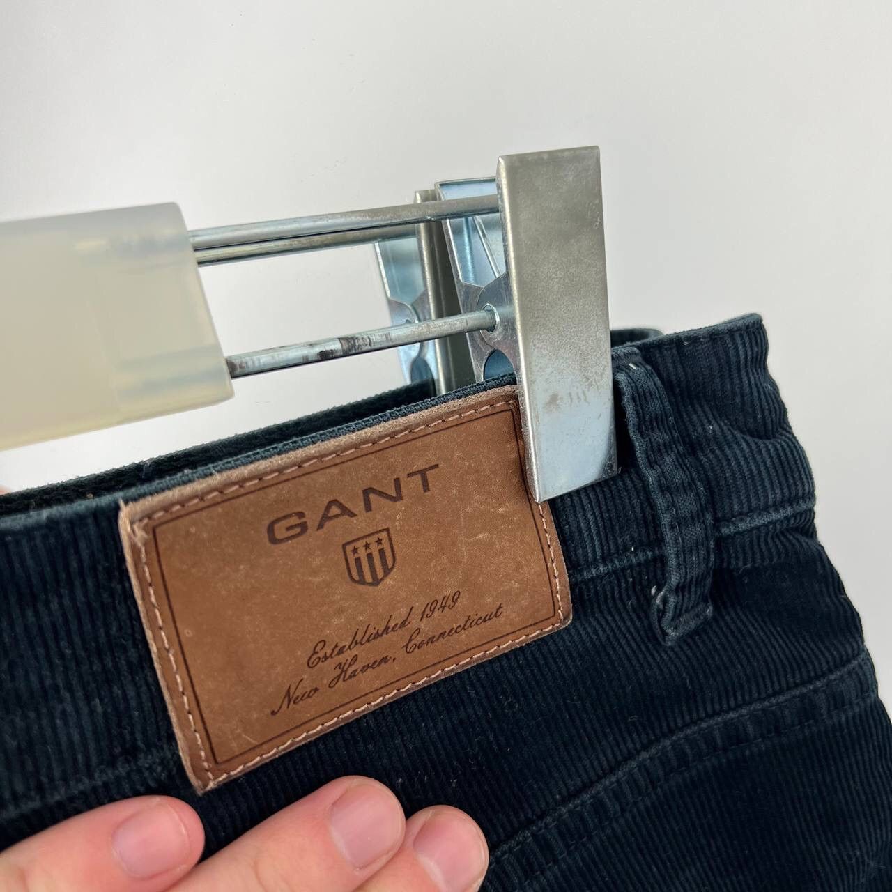 Gant Corduroy Black Pants Gant Vintage Regular Fit Normal Waist Size US 36 / EU 52 - 3 Thumbnail