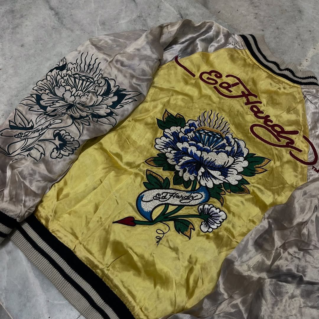 Christian Audigier × Ed Hardy Y2K Christian Audigier 'Ed Hardy' Sukajan Jacket Size US S / EU 44-46 / 1 - 4 Thumbnail