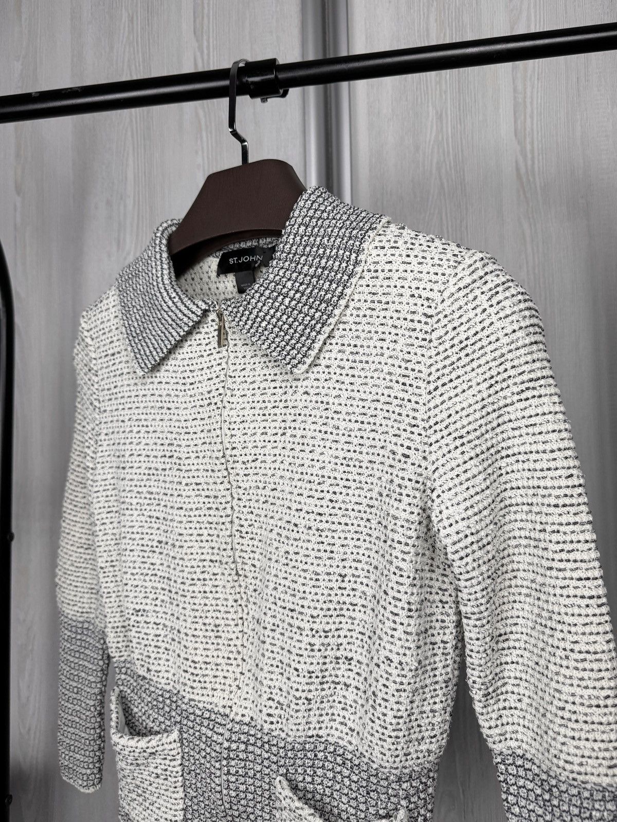 St. John St. John Old money style Tweed style blazer jacket Size S / US 4 / IT 40 - 4 Thumbnail