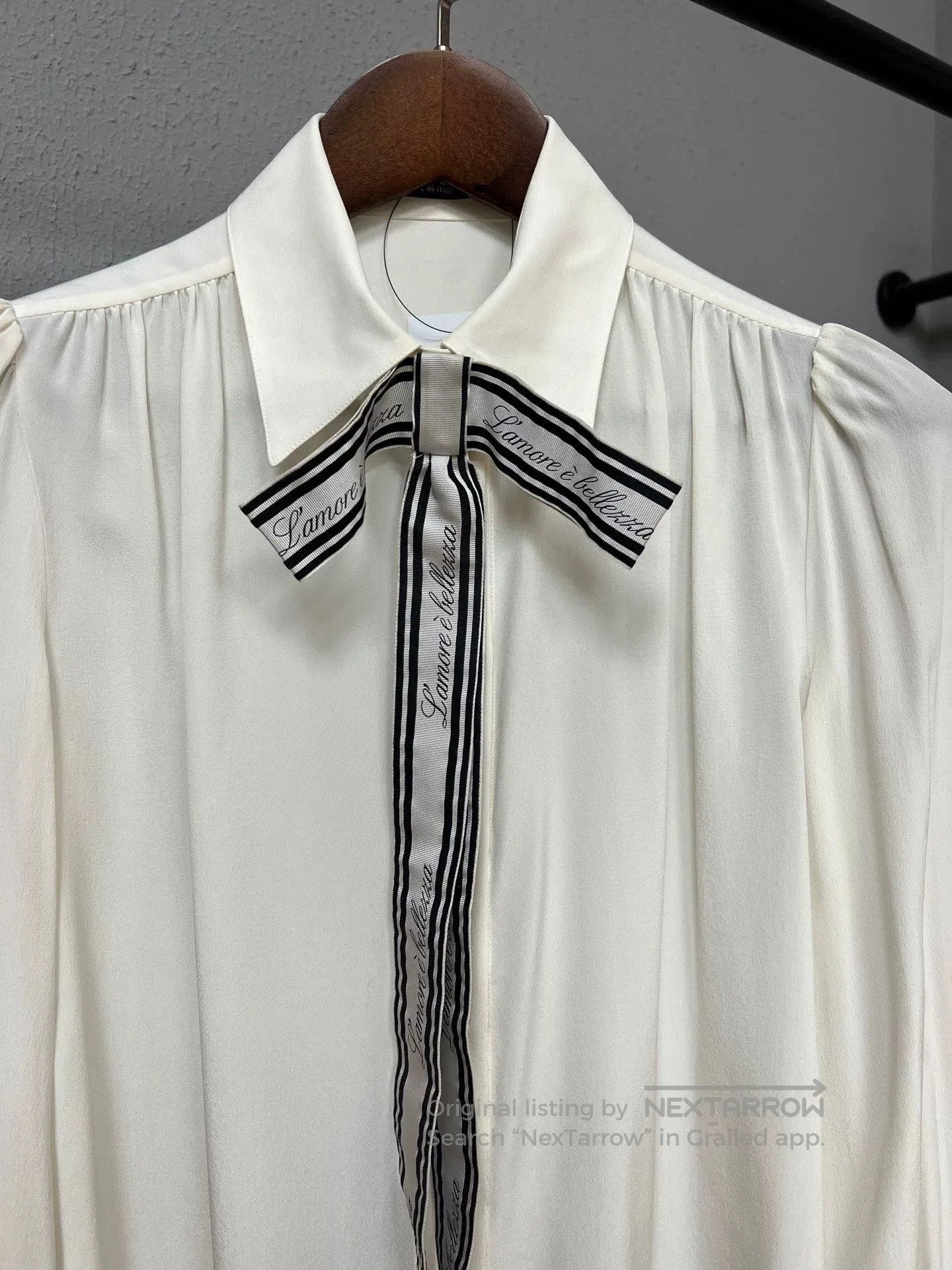Dolce & Gabbana luxury silk blouse by D&G. Size M / US 6-8 / IT 42-44 - 3 Thumbnail