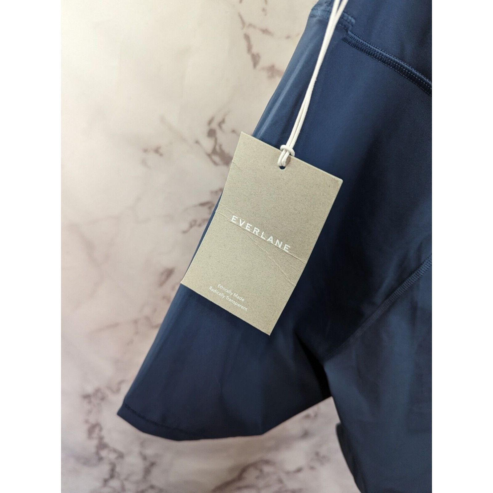 Everlane Everlane Shorts Women Large Blue Biker Perform Bike High Size 32" / US 10 / IT 46 - 9 Thumbnail