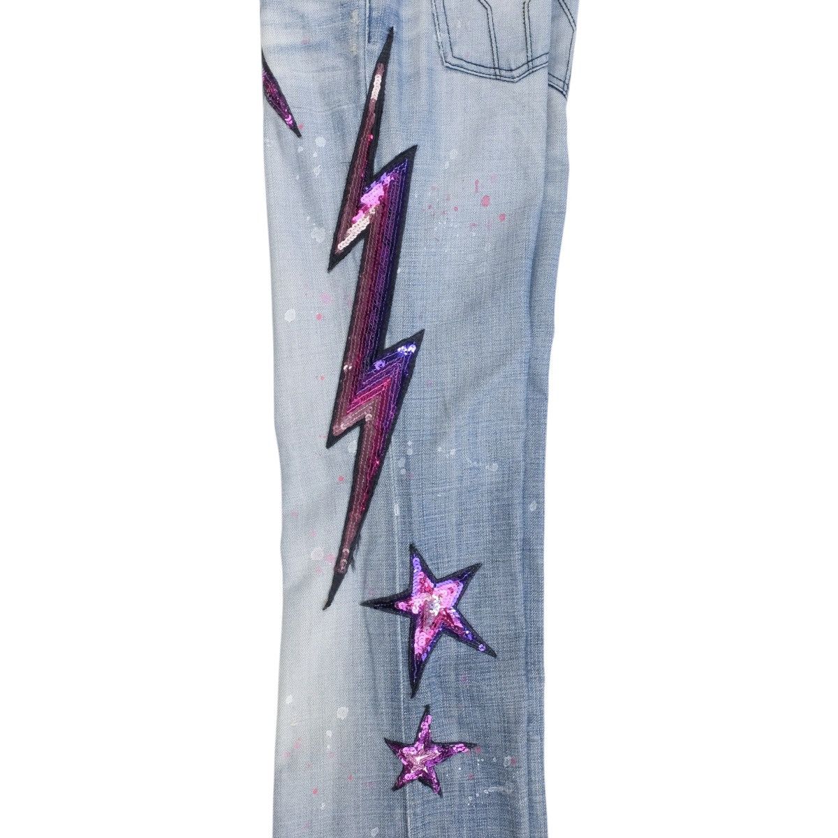 Miss Sixty Miss Sixty SS04 Lightning Bolt Jeans Size 27" / US 4 / IT 40 - 9 Thumbnail
