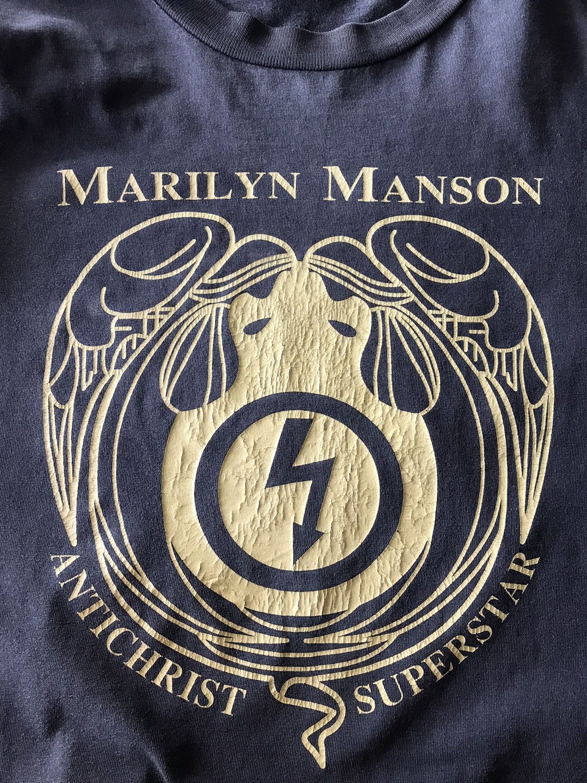 Band Tees Vintage Y2K Marilyn Manson Distressed Band Tee Size US S / EU 44-46 / 1 - 6 Thumbnail