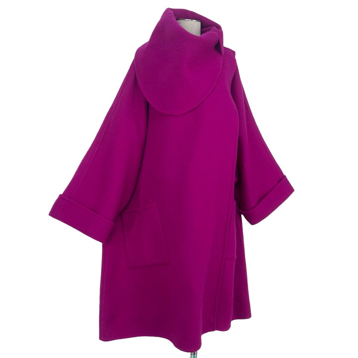 Yohji Yamamoto Runaway F/W 1987 Purple Wool Coat Size M / US 6-8 / IT 42-44 - 6 Thumbnail