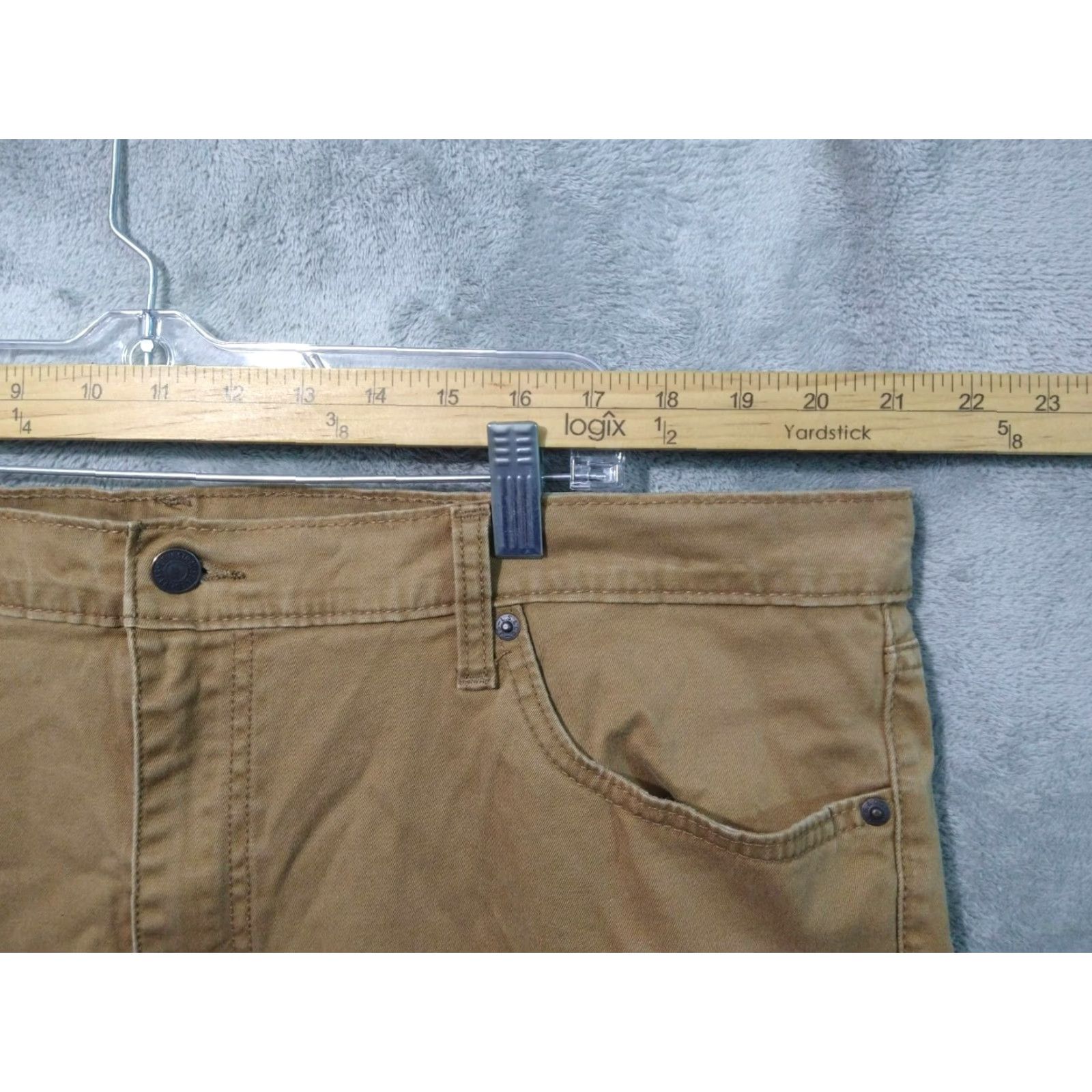 Levi's Levi's 541 Jeans Men 42x23 Athletic Tapered Denim Beige - 5-Pocket Comfort Stretch Inseam 23" Regular Rise High - Brand: Levi's - Size 42 Mens Jeans Size US 42 / EU 58 - 3 Thumbnail