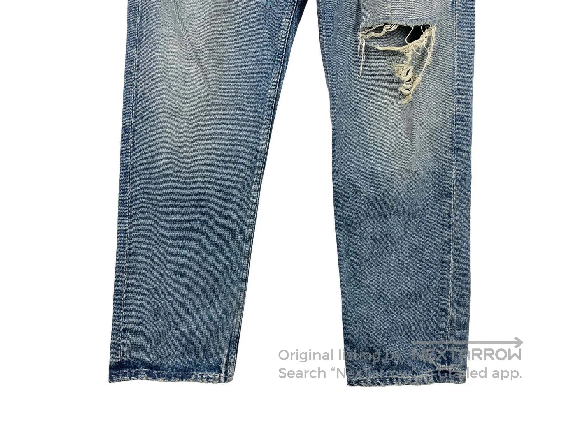 Balenciaga Balenciaga Washed Hole Denim Pants Size US 32 / EU 48 - 4 Thumbnail