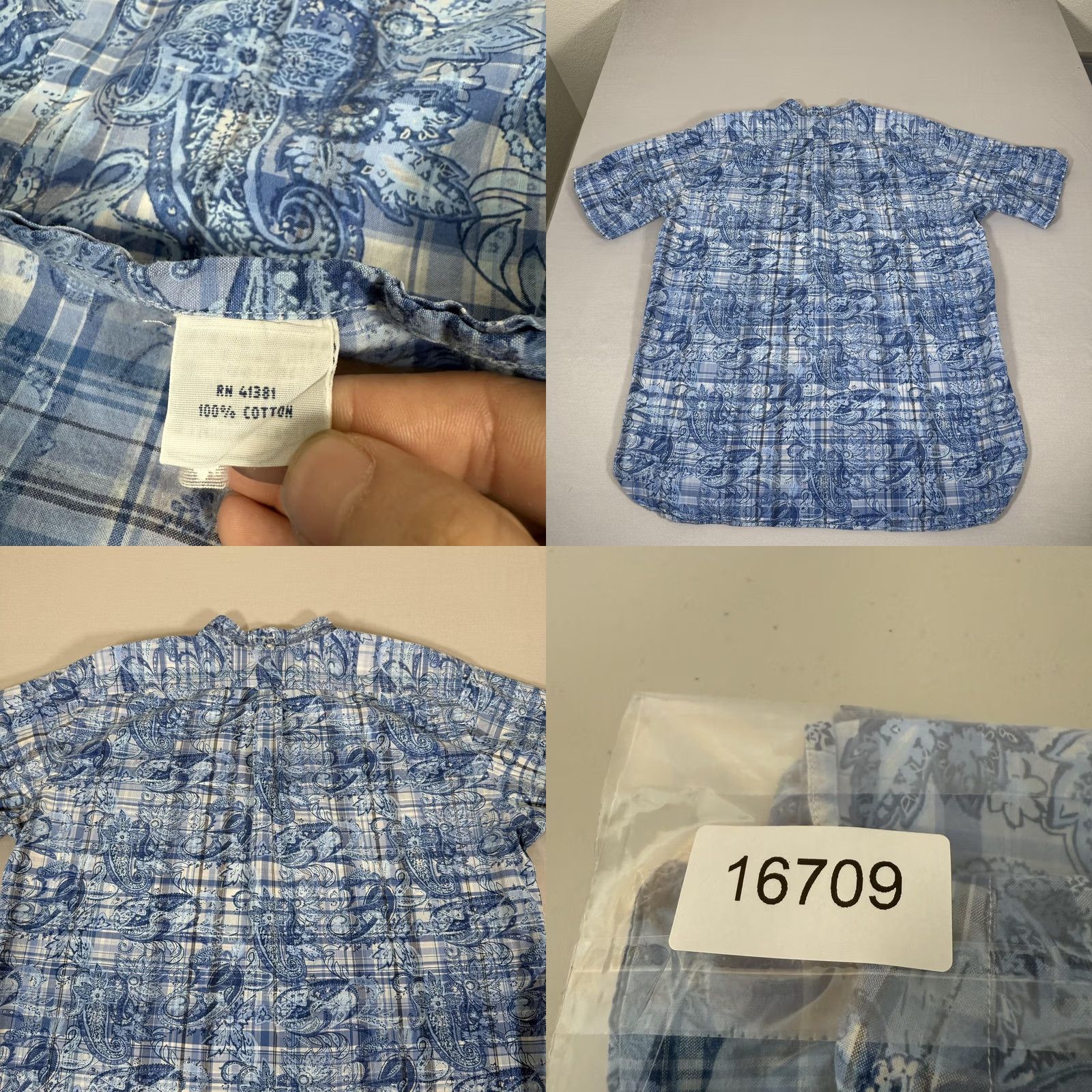 Polo Ralph Lauren Polo Ralph Lauren Shirt Mens XLT Blue Paisley Floral Button Up Cotton Beach Size US XL / EU 56 / 4 - 8 Thumbnail