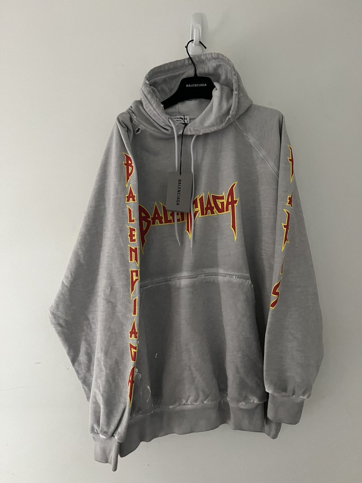 Balenciaga Metal Distressed Hoodie