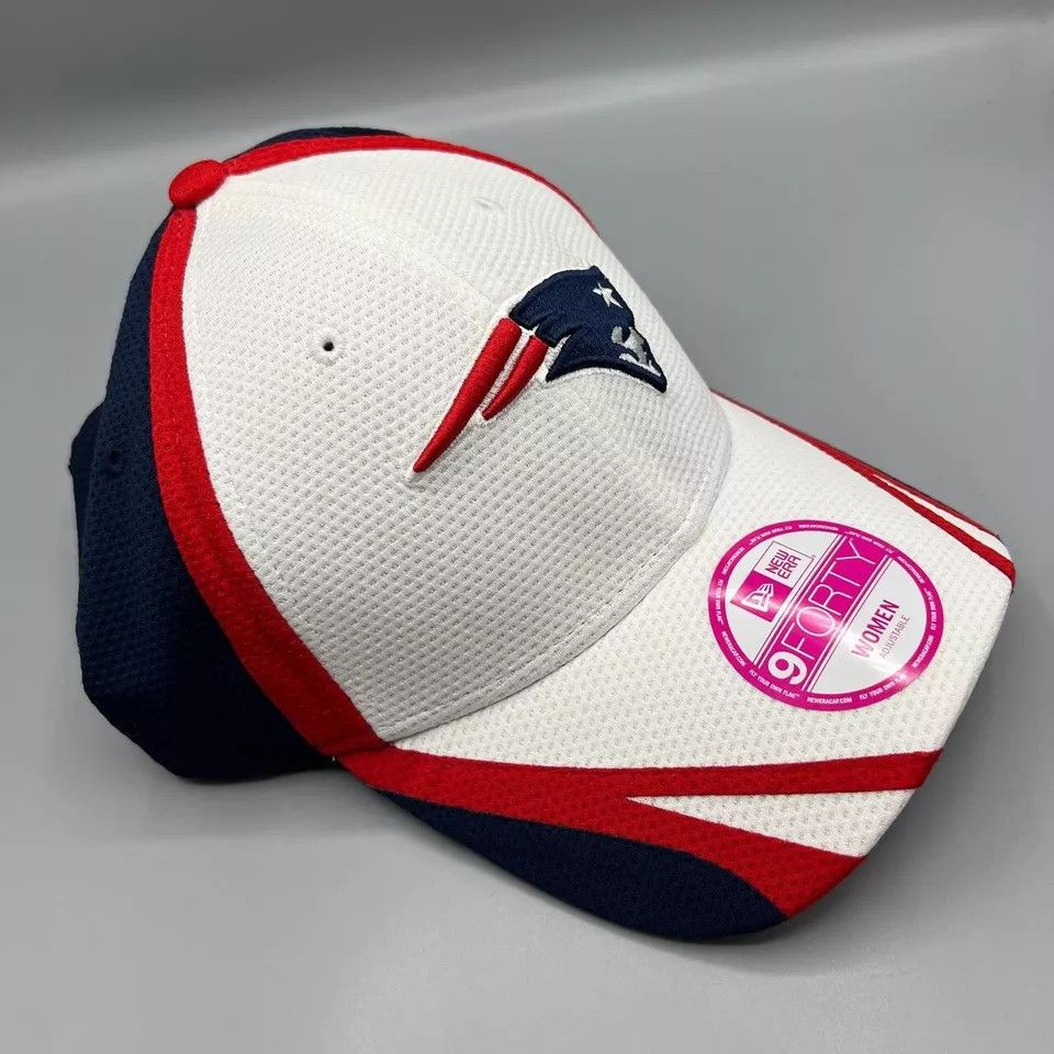 New Era New England Patriots Hat Women 9Forty New Era Strap Back Cap Size ONE SIZE - 3 Thumbnail