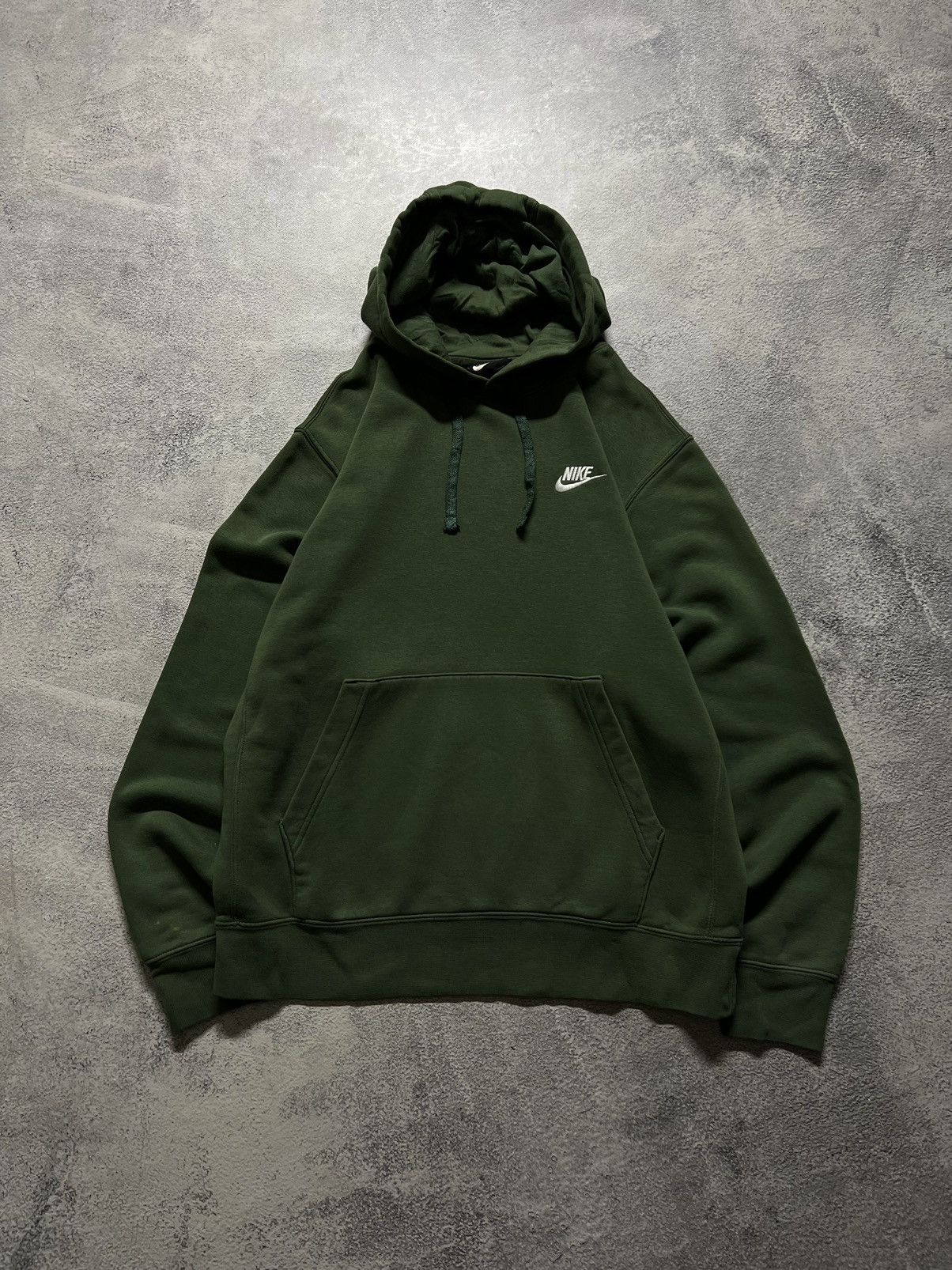 Nike × Vintage Vintage Y2k Nike NSW 💚 Mini Logo Hoodie Basic Green Size US S / EU 44-46 / 1 - 4 Thumbnail