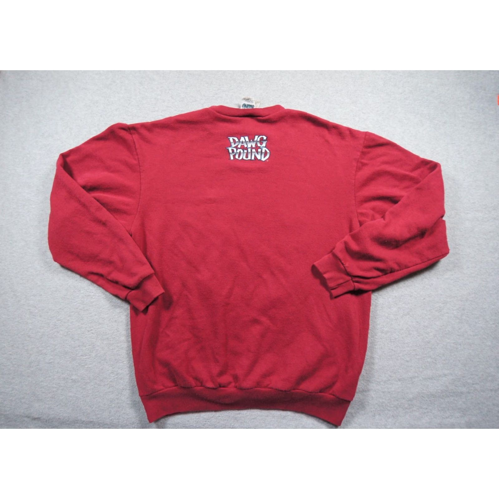 Vintage VINTAGE Dawg Pound Sweatshirt Mens M Red Crewneck 90s Pitbull Dog Sweater Shirt Size US M / EU 48-50 / 2 - 6 Thumbnail