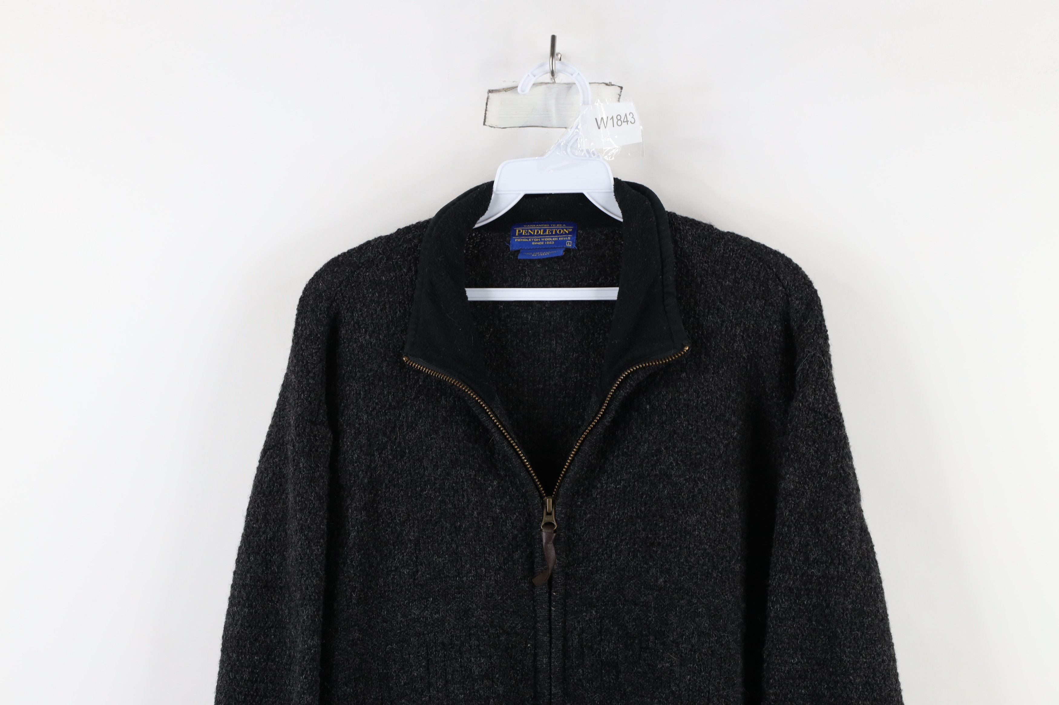 Pendleton × Vintage Vintage Pendleton Shetland Knit Full Zip Cardigan Sweater Size US L / EU 52-54 / 3 - 2 Thumbnail