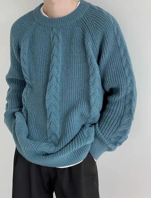 Vintage Sweater knitted Size US L / EU 52-54 / 3 - 7 Thumbnail