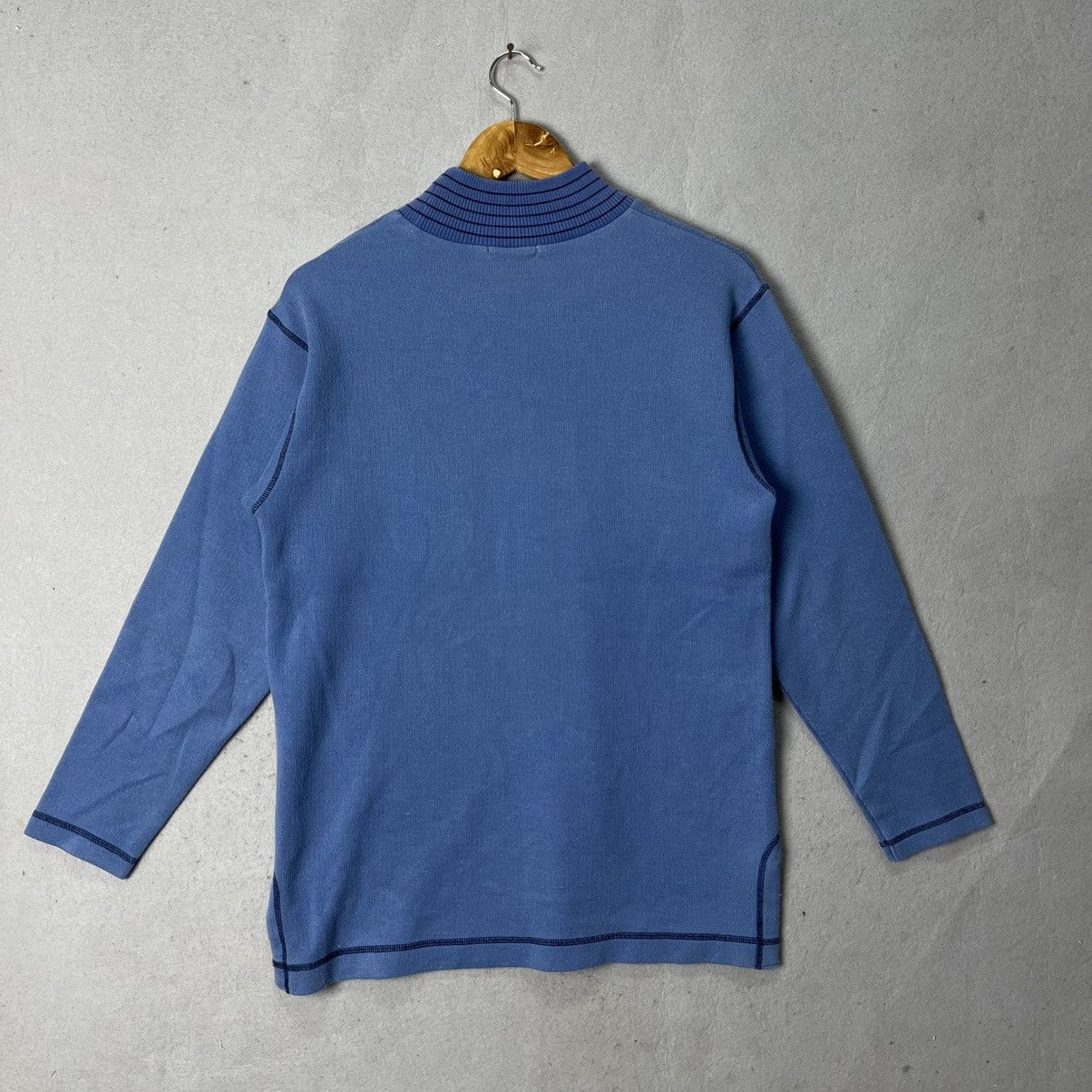 Japanese Brand Courrèges Sport Futur Mock Neck Sweatshirt – Made in Japan Size US M / EU 48-50 / 2 - 6 Thumbnail