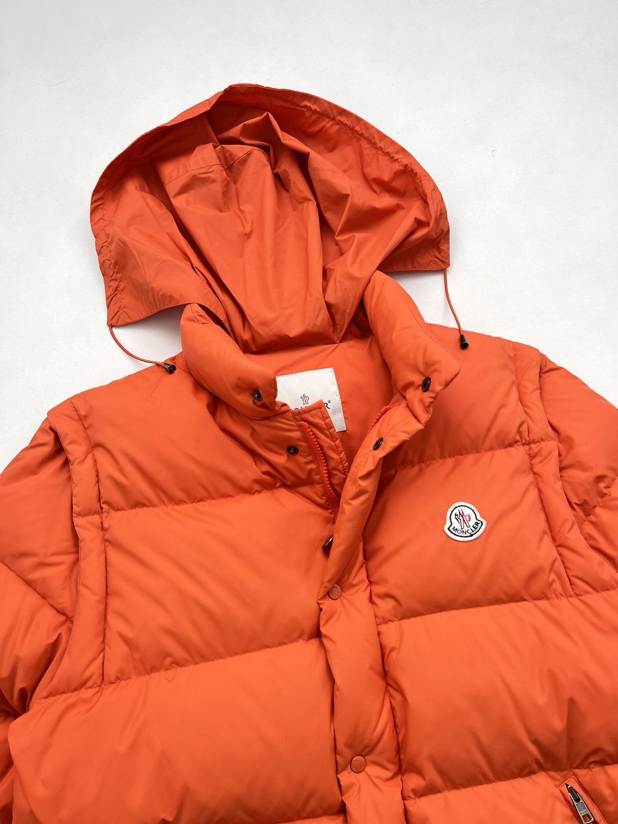 Moncler 🍊Vintage Moncler 2in1 Andersen Down Puffer Jacket Orange Size M / US 6-8 / IT 42-44 - 9 Thumbnail