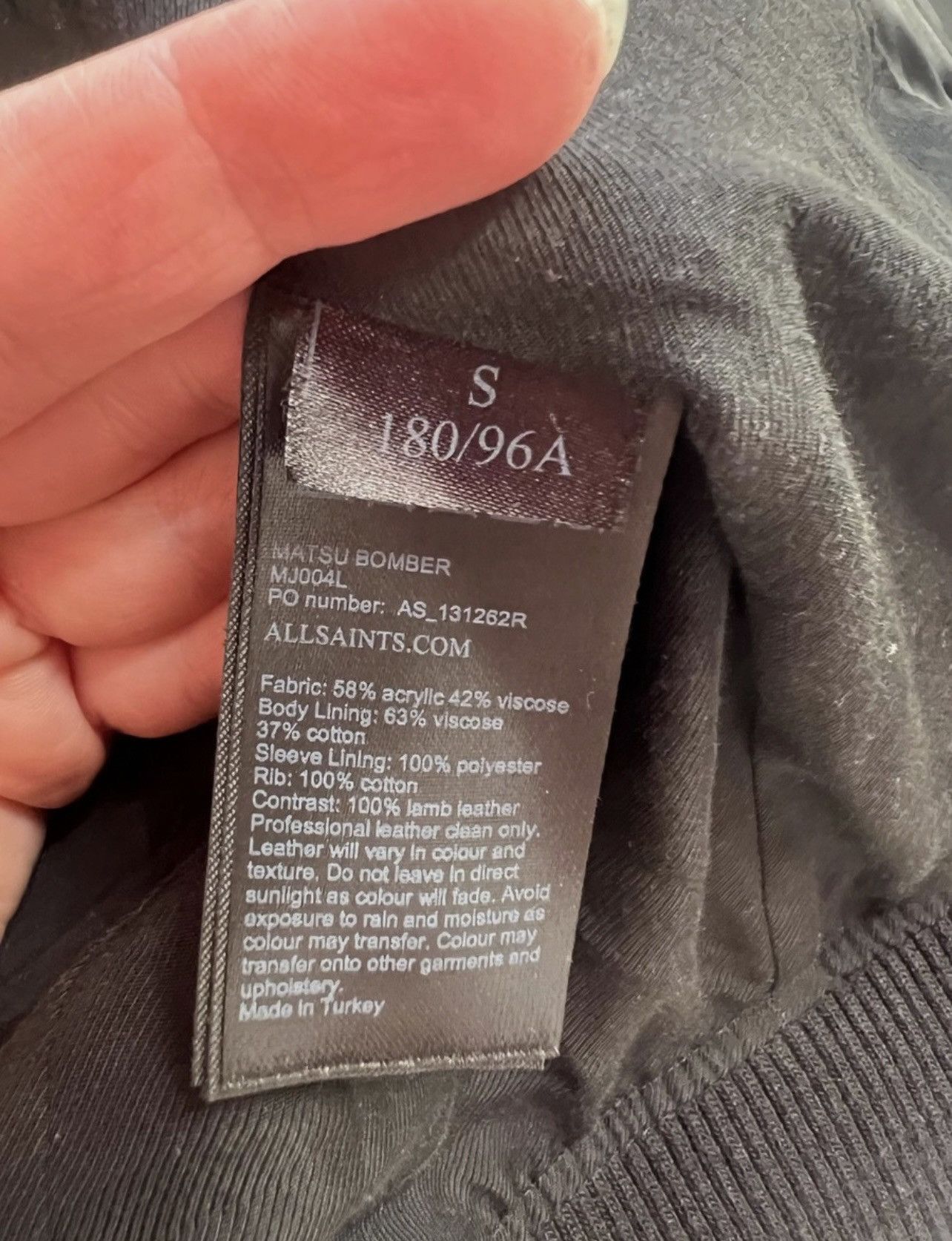 Allsaints AllSaints Matsu Varsity Bomber Jacket – Size S Size US S / EU 44-46 / 1 - 10 Thumbnail