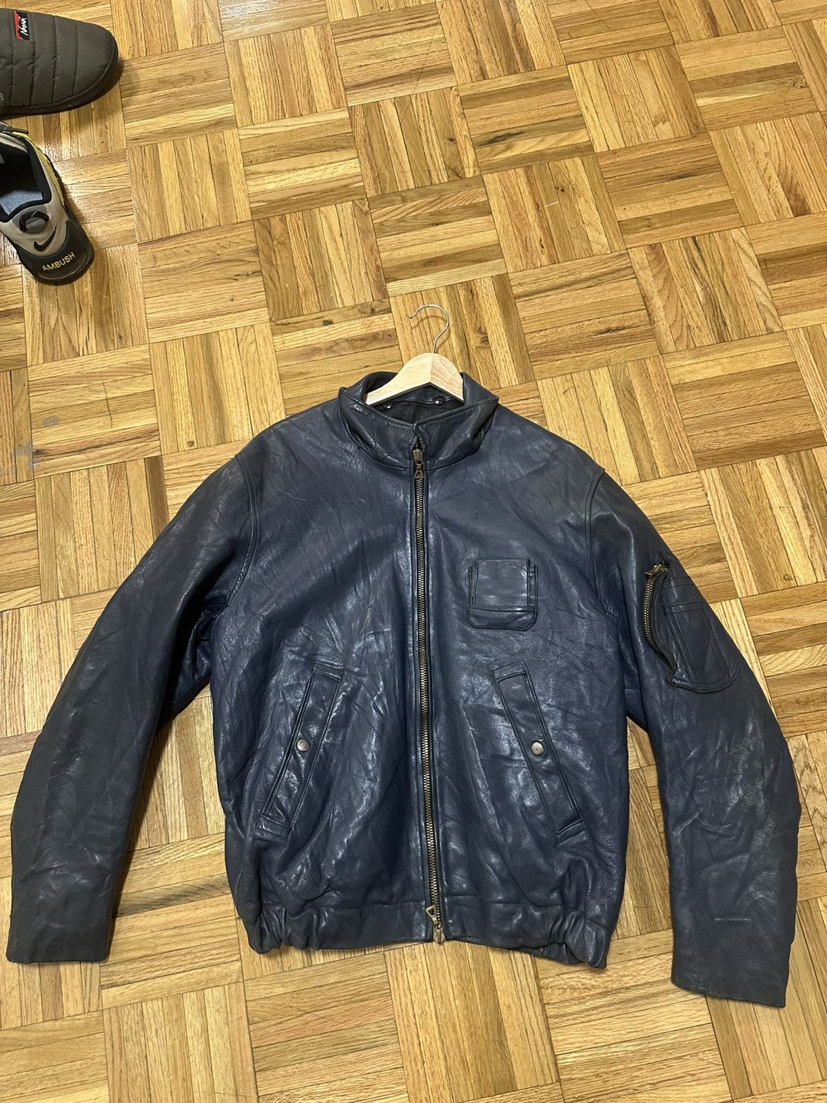 Other Vintage army leather jacket Size US S / EU 44-46 / 1 - 1 Thumbnail