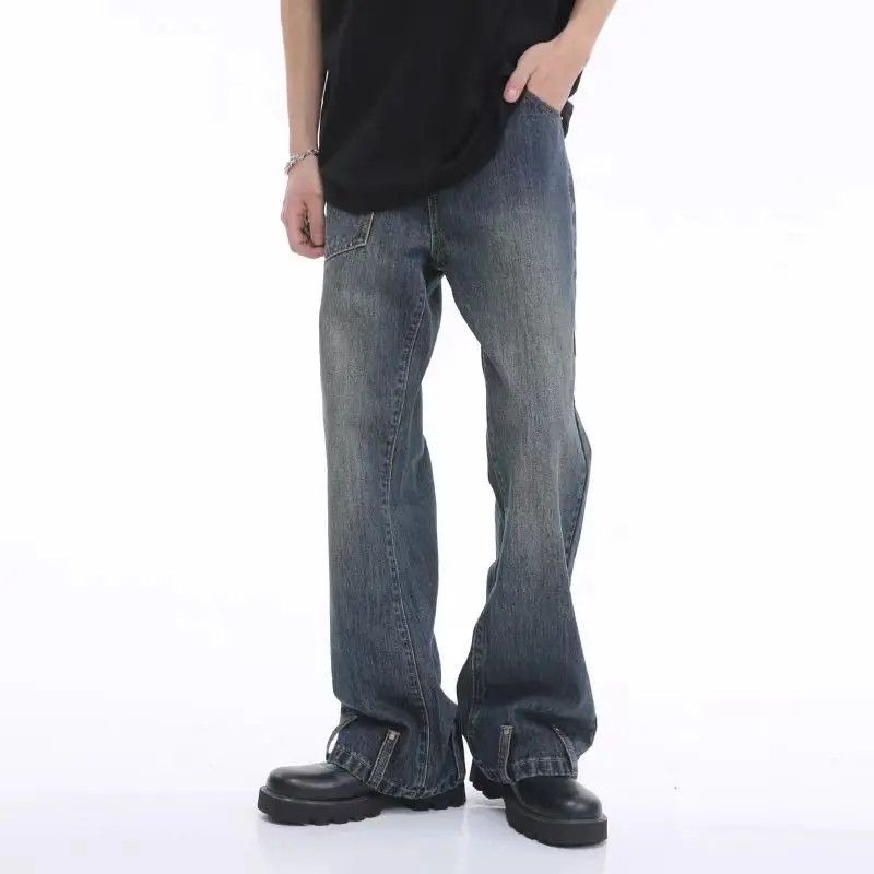 Japanese Brand × Jean Double-buttoned loose-fitting Harajuku jeans Size US 31 - 1 Thumbnail