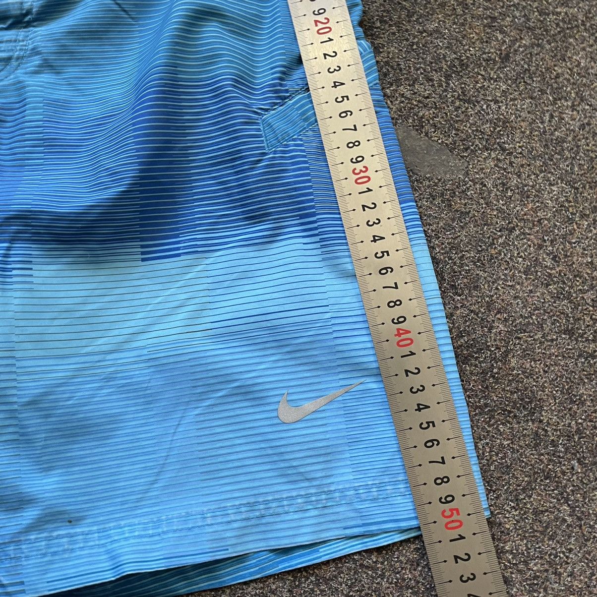 Vintage Y2K Nike Nylon Shorts Swoosh Logo Faded Blue Grail Rave 32 Size US 32 / EU 48 - 8 Thumbnail