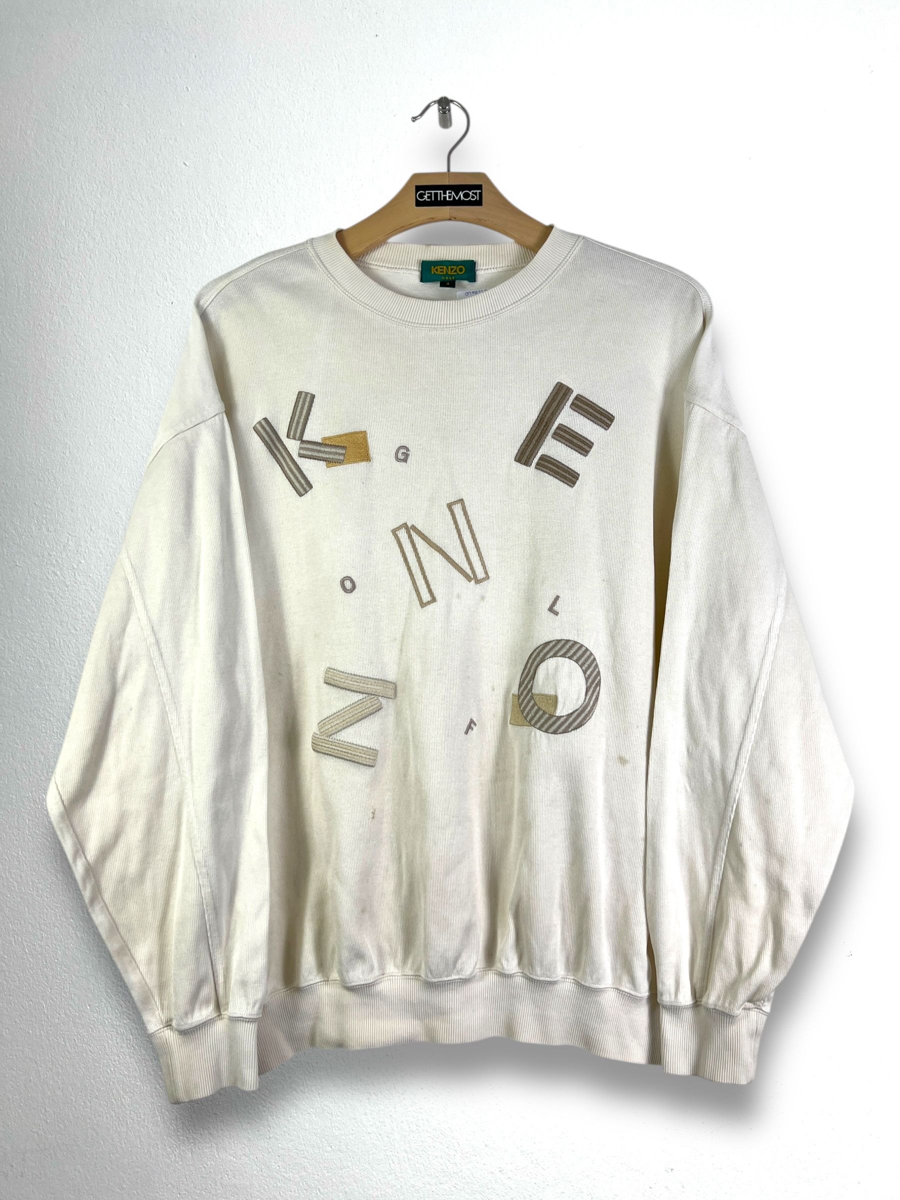 Kenzo KENZO Golf Spell Out Embroidery Sweatshirt (4) GTMP229 Size US XL / EU 56 / 4 - 1 Thumbnail