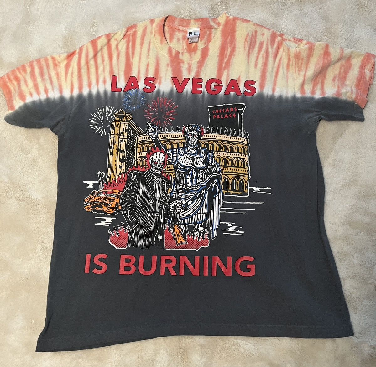 Warren Lotas Las Vegas Is Burning XL Shirt New