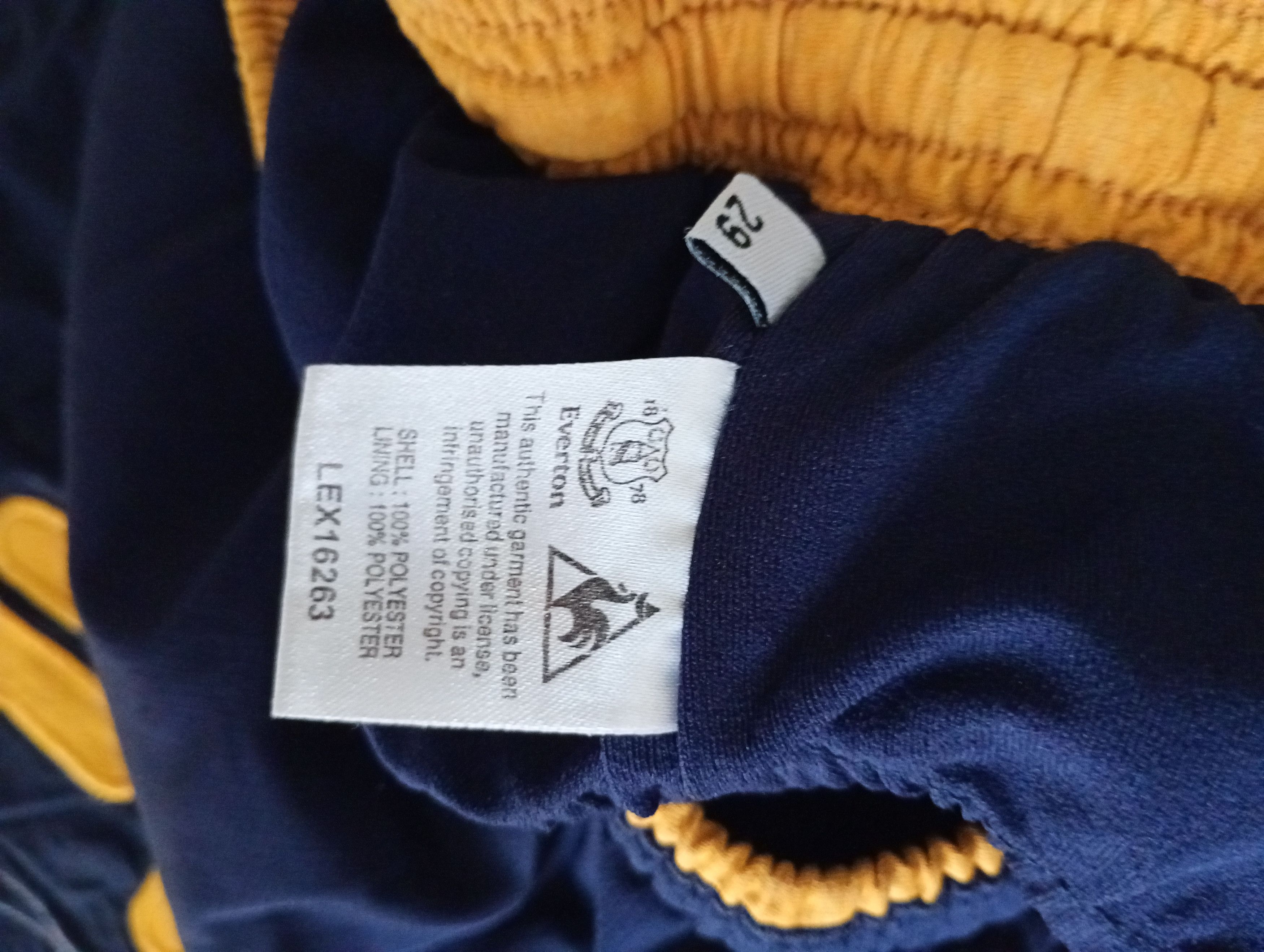 Le Coq Sportif le Coq Sportif FC Everton Kit №3 Baines 2011-2012 size 2XLB Size US S / EU 44-46 / 1 - 16 Thumbnail