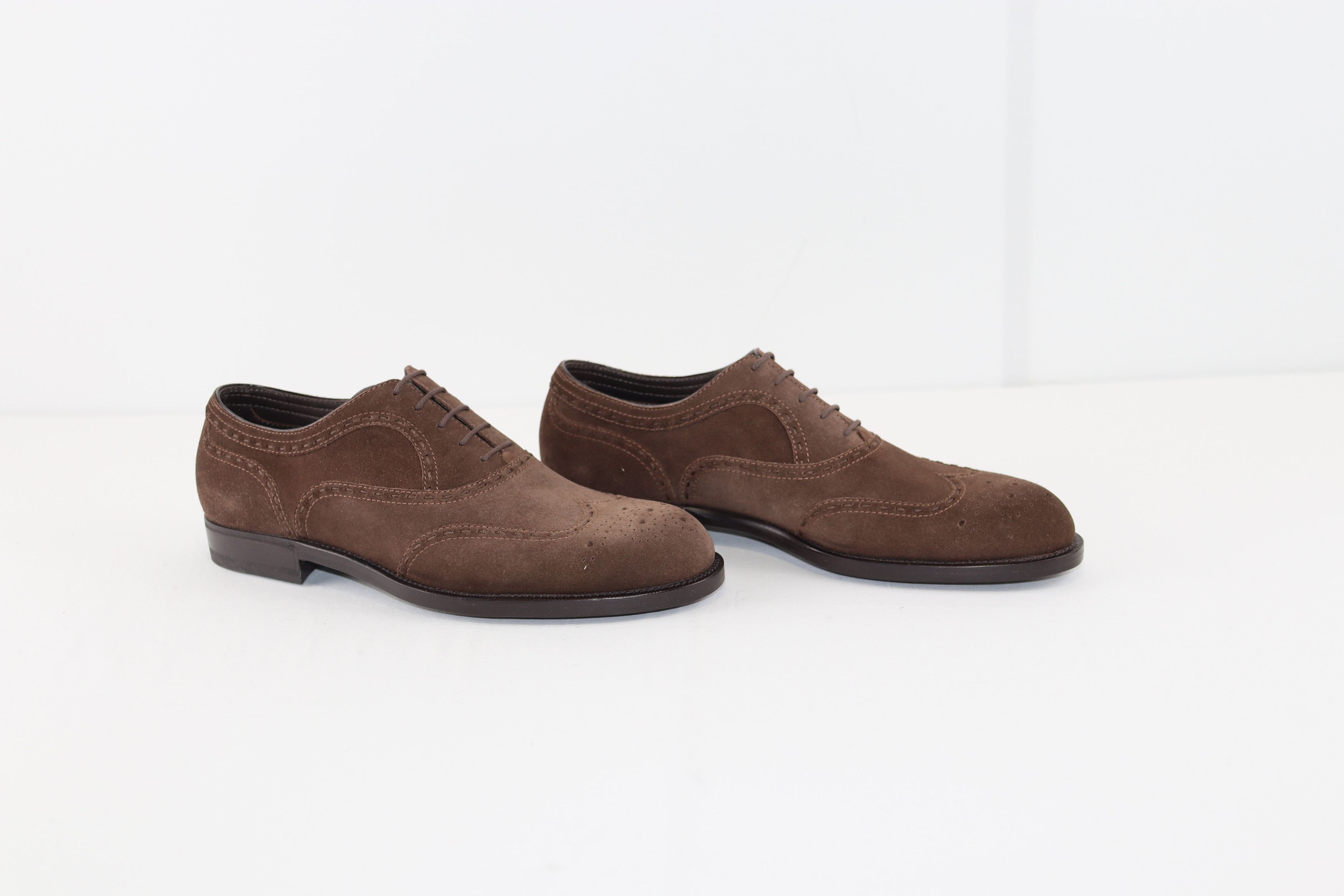 Bottega Veneta o1rshd1 Calf Skin Suede Leather Sole Shoe in Brown Size US 8 / EU 41 - 1 Thumbnail